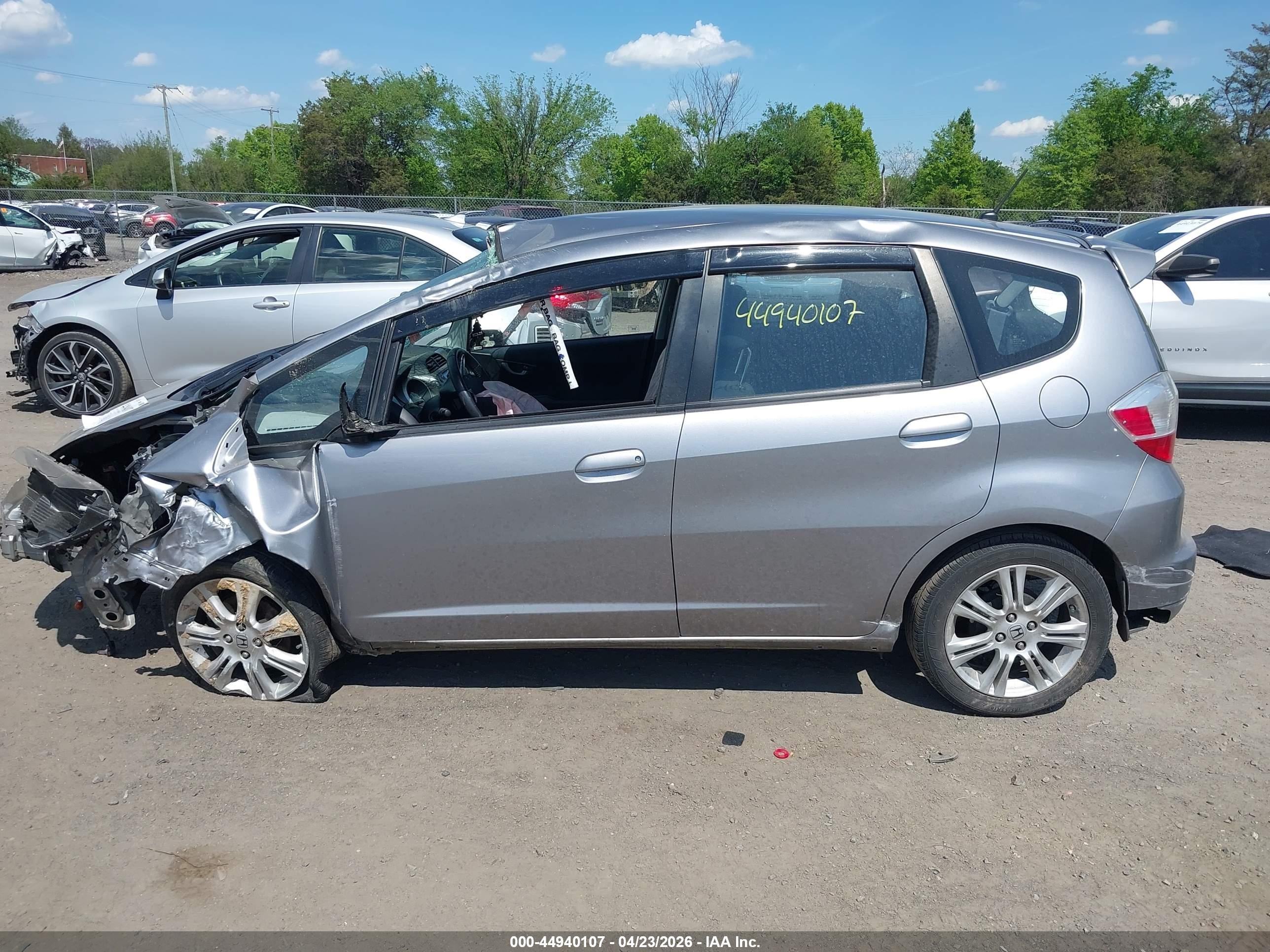 2010 Honda Fit Sport Gray vin: JHMGE8H48AS027439