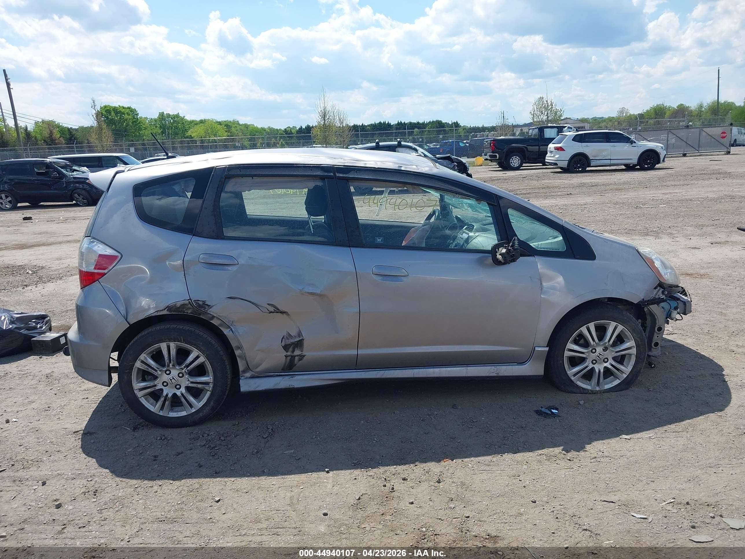 2010 Honda Fit Sport Gray vin: JHMGE8H48AS027439
