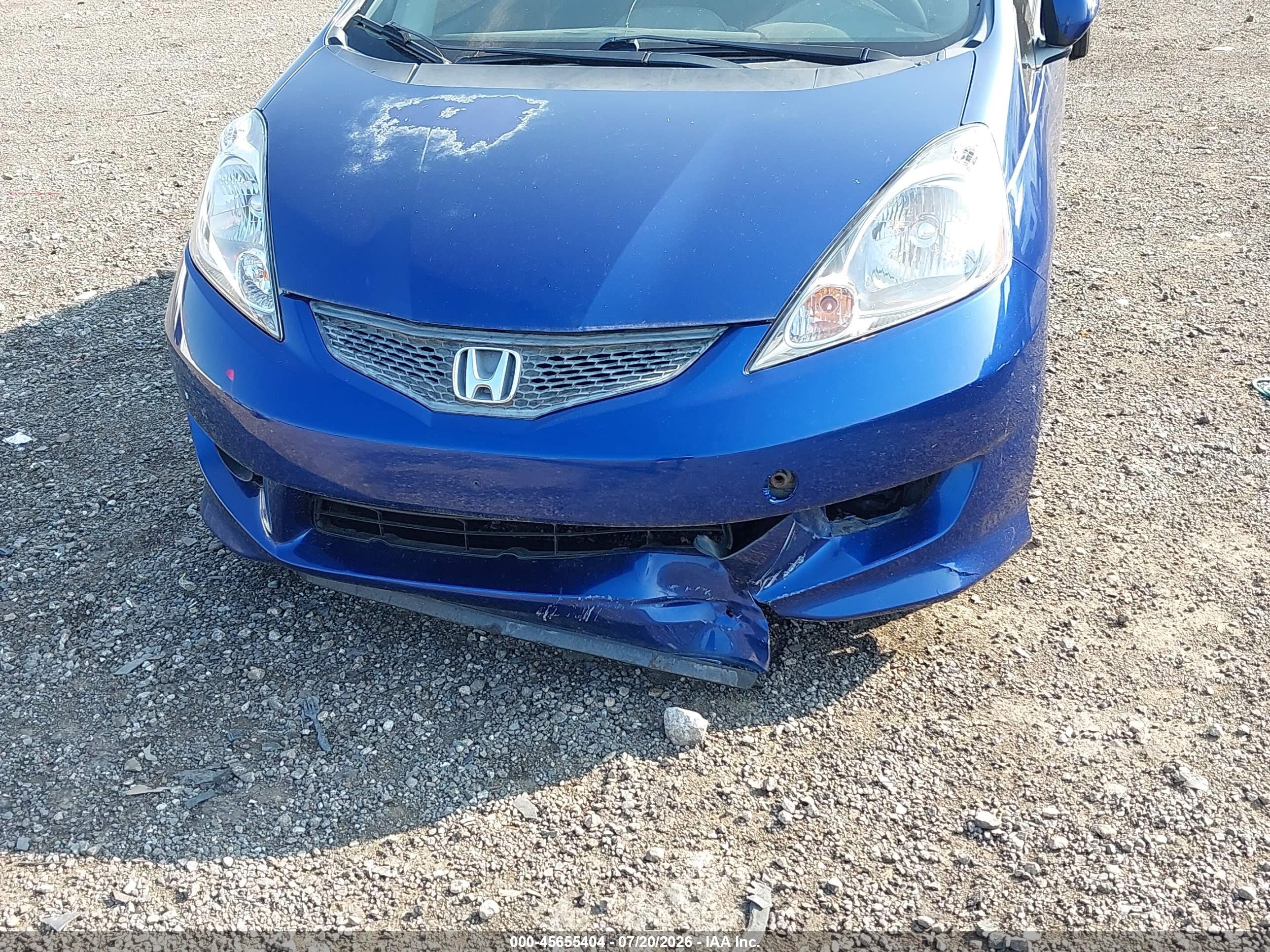 2010 Honda Fit Sport Blue vin: JHMGE8H48AT024163