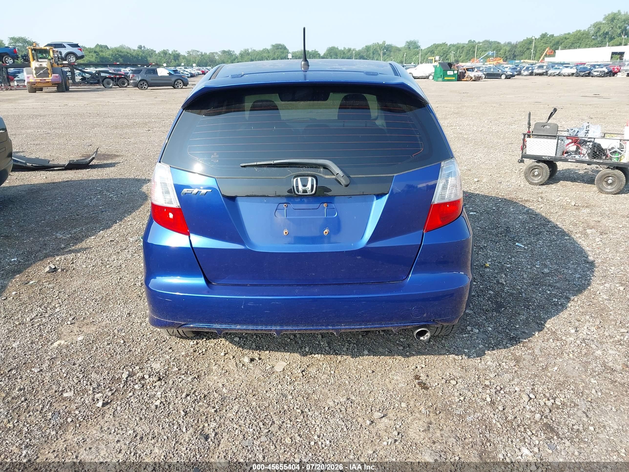 2010 Honda Fit Sport Blue vin: JHMGE8H48AT024163