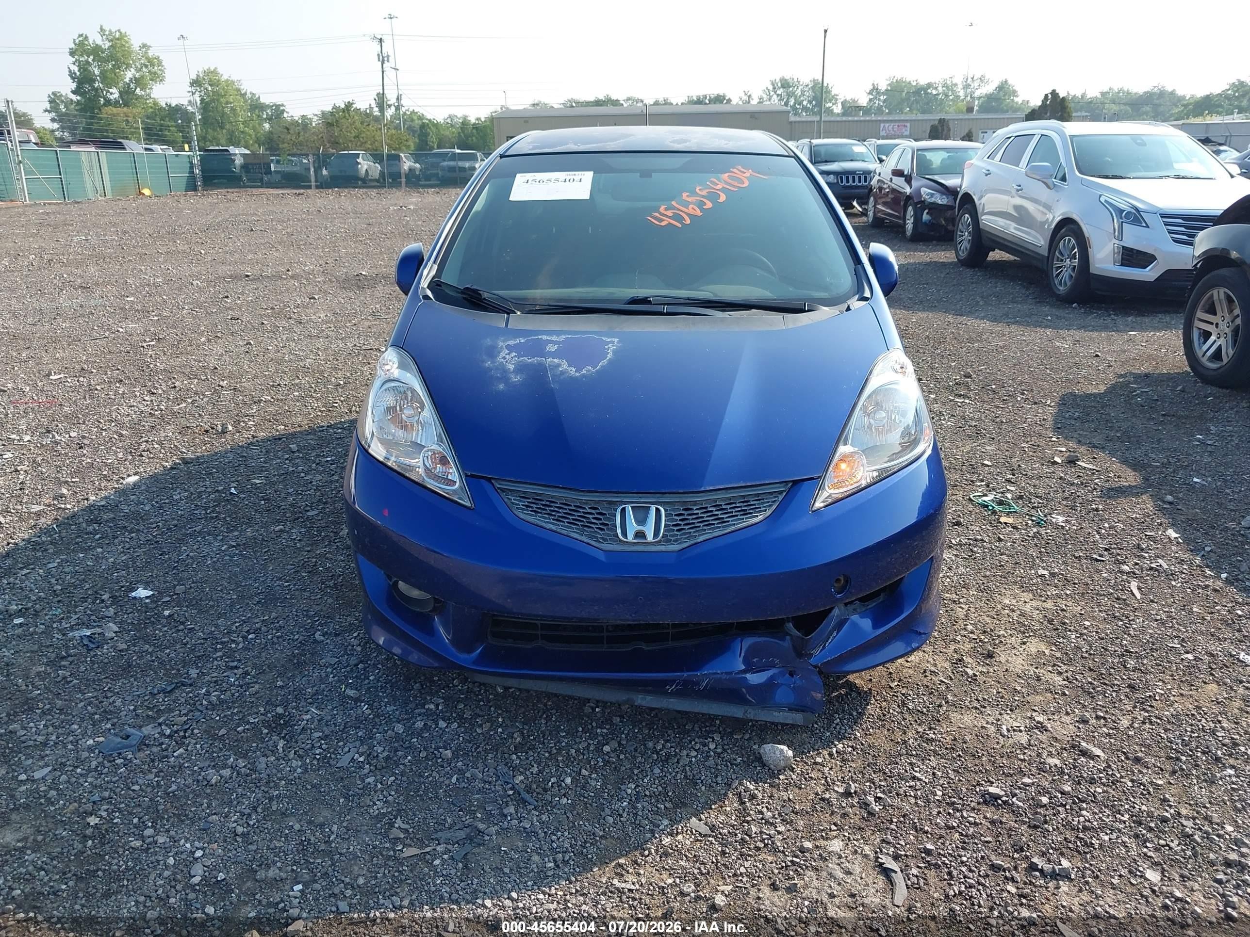 2010 Honda Fit Sport Blue vin: JHMGE8H48AT024163