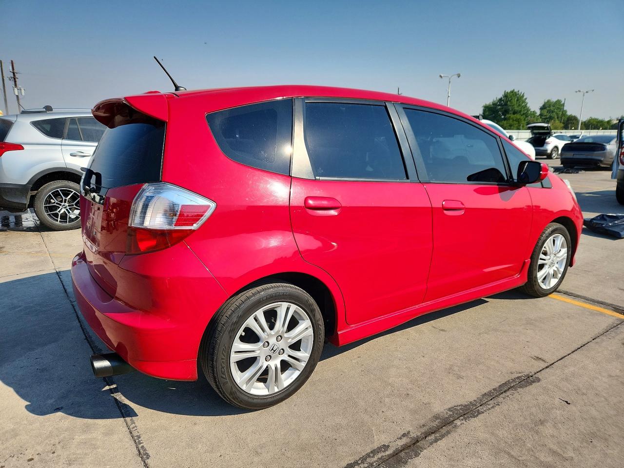 2010 Honda Fit Sport Red vin: JHMGE8H49AC003628
