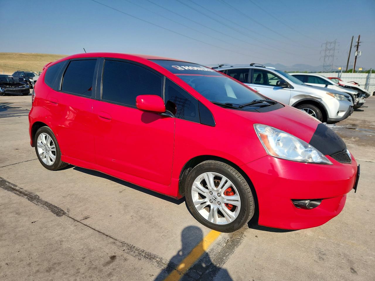 2010 Honda Fit Sport Red vin: JHMGE8H49AC003628