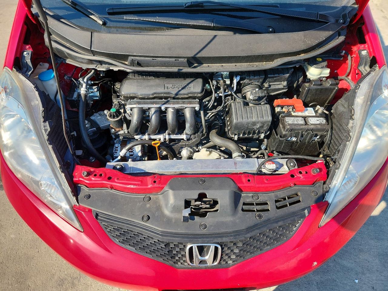 2010 Honda Fit Sport Red vin: JHMGE8H49AC003628