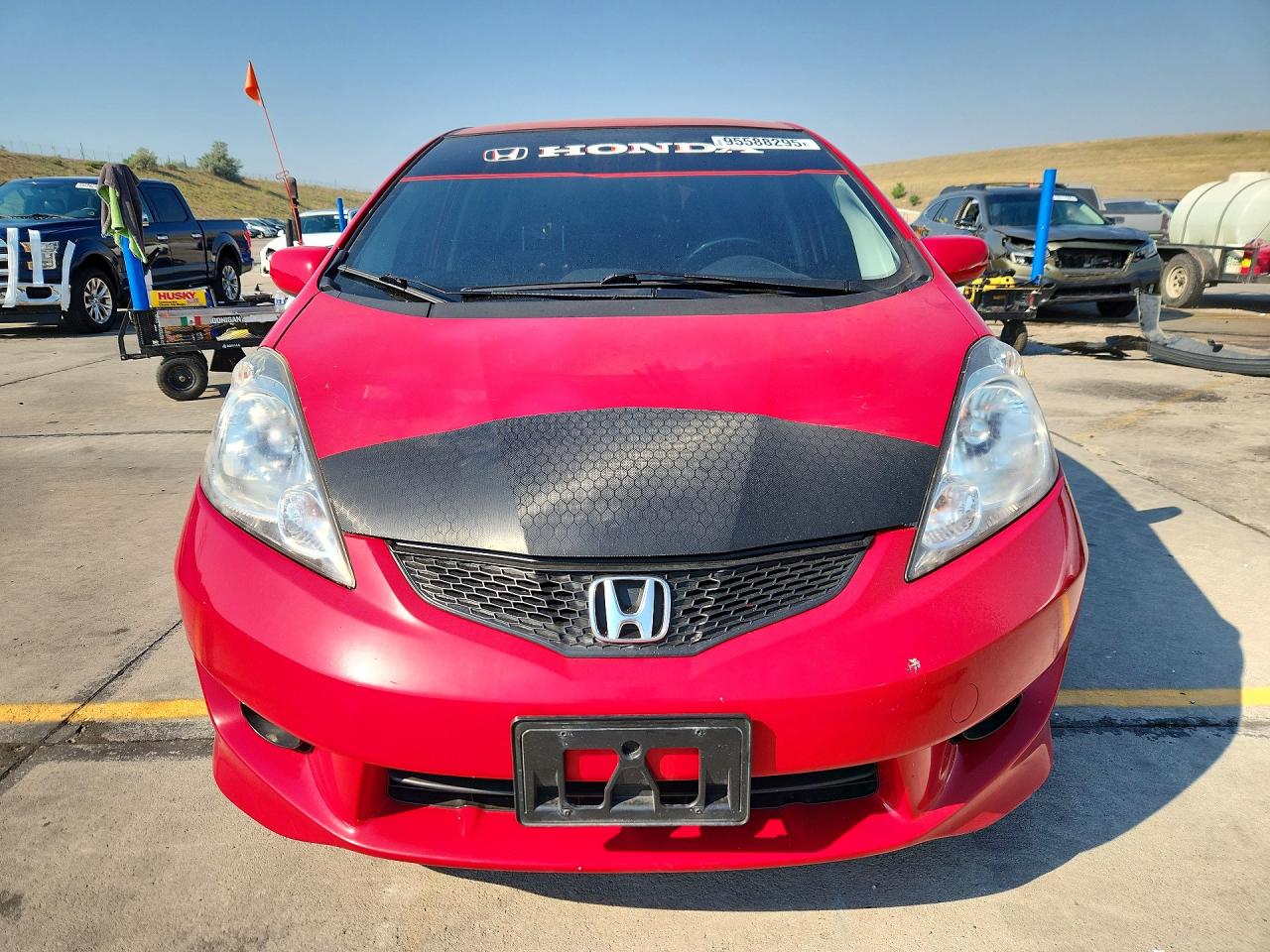 2010 Honda Fit Sport Red vin: JHMGE8H49AC003628