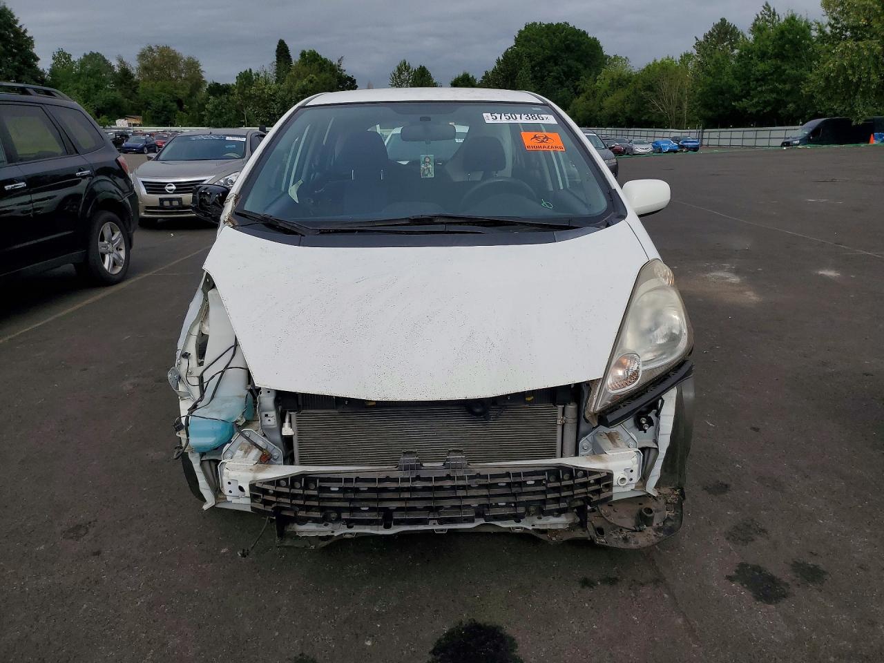2010 Honda Fit Sport White vin: JHMGE8H49AC024902