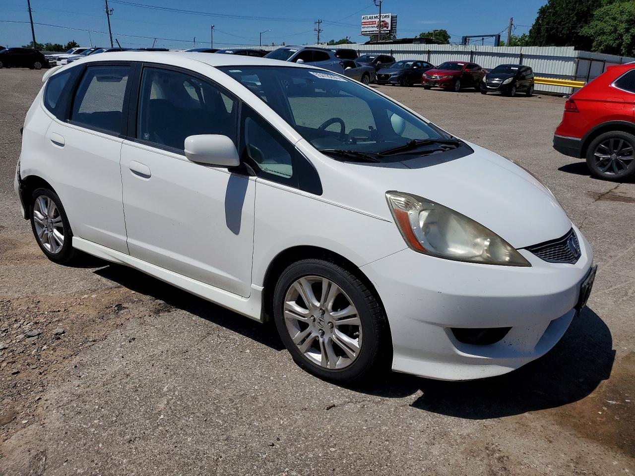 2010 Honda Fit Sport White vin: JHMGE8H49AC034135
