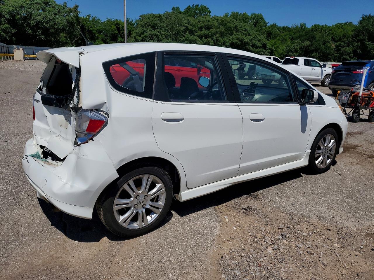 2010 Honda Fit Sport White vin: JHMGE8H49AC034135