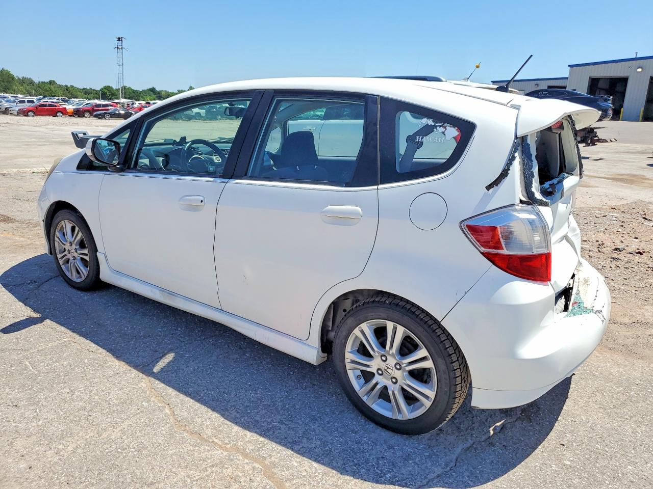 2010 Honda Fit Sport White vin: JHMGE8H49AC034135