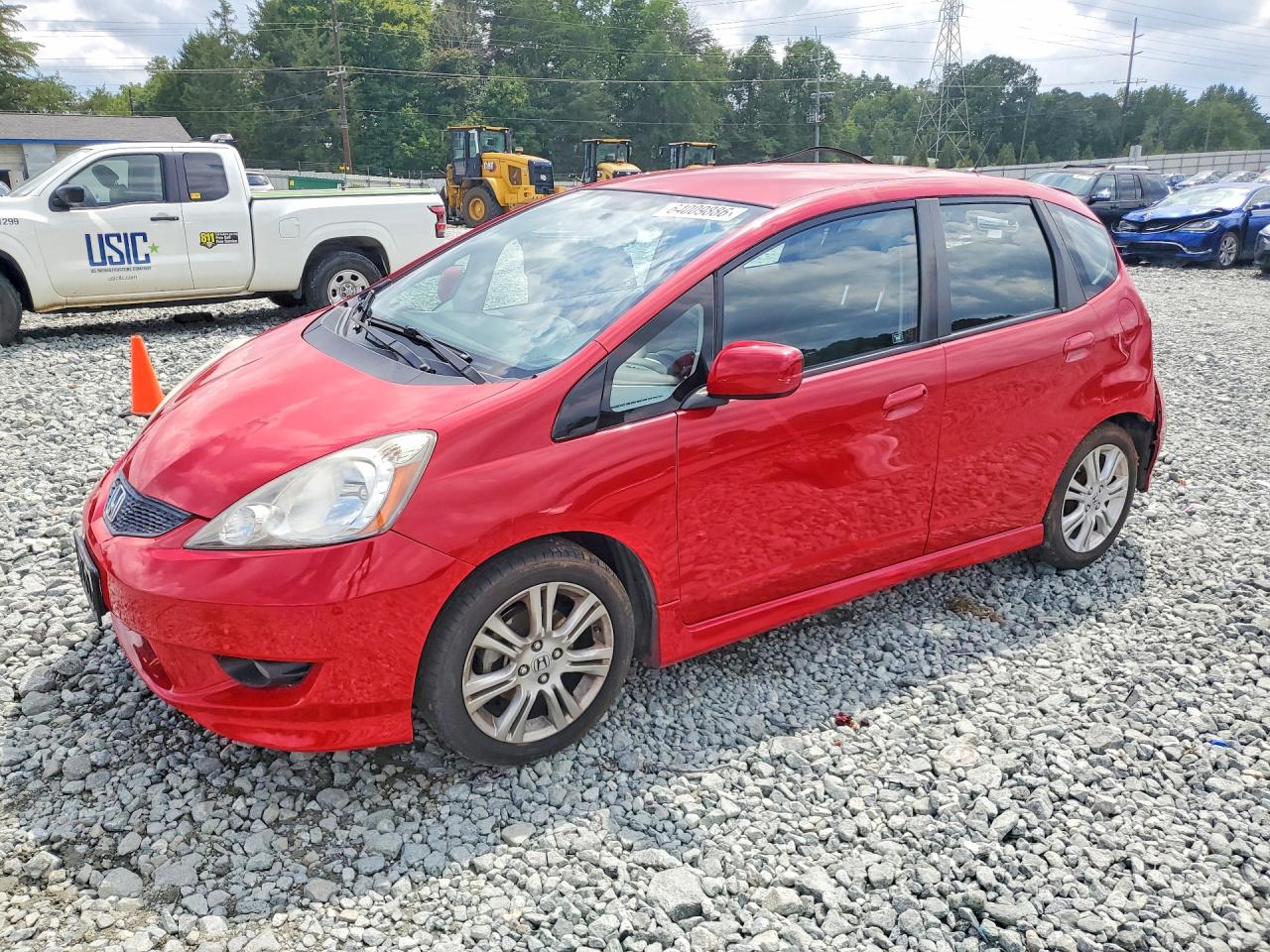 2010 Honda Fit Sport Red vin: JHMGE8H49AC040730