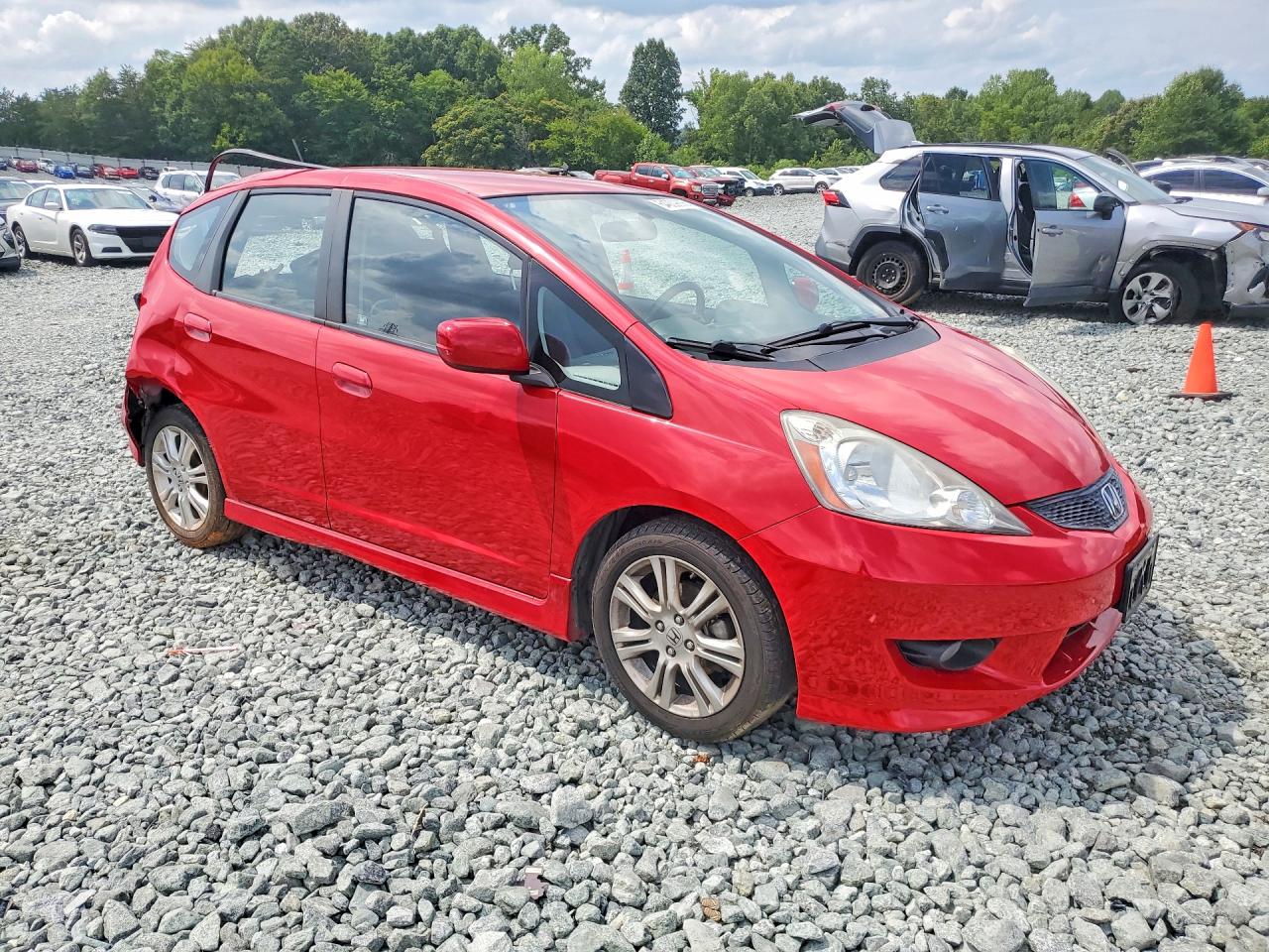 2010 Honda Fit Sport Красный vin: JHMGE8H49AC040730