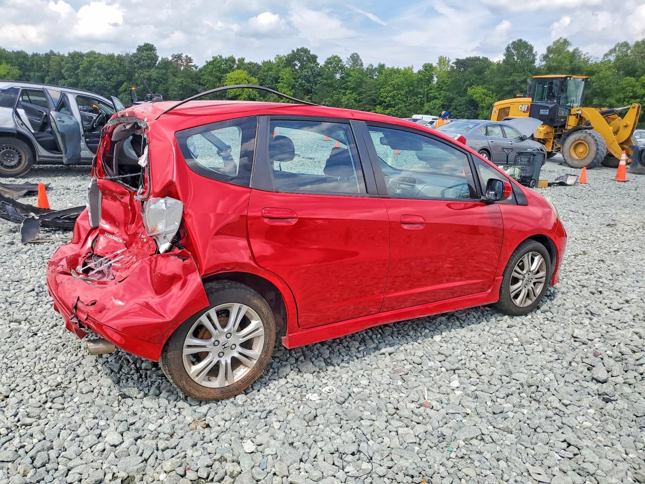 2010 Honda Fit Sport Красный vin: JHMGE8H49AC040730