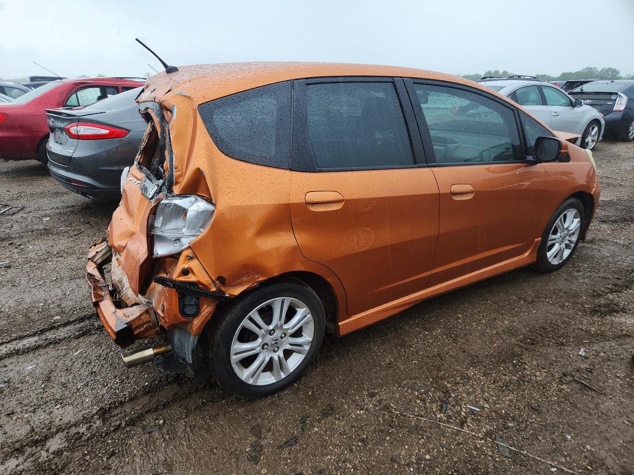 2010 Honda Fit Sport Orange vin: JHMGE8H49AS006308
