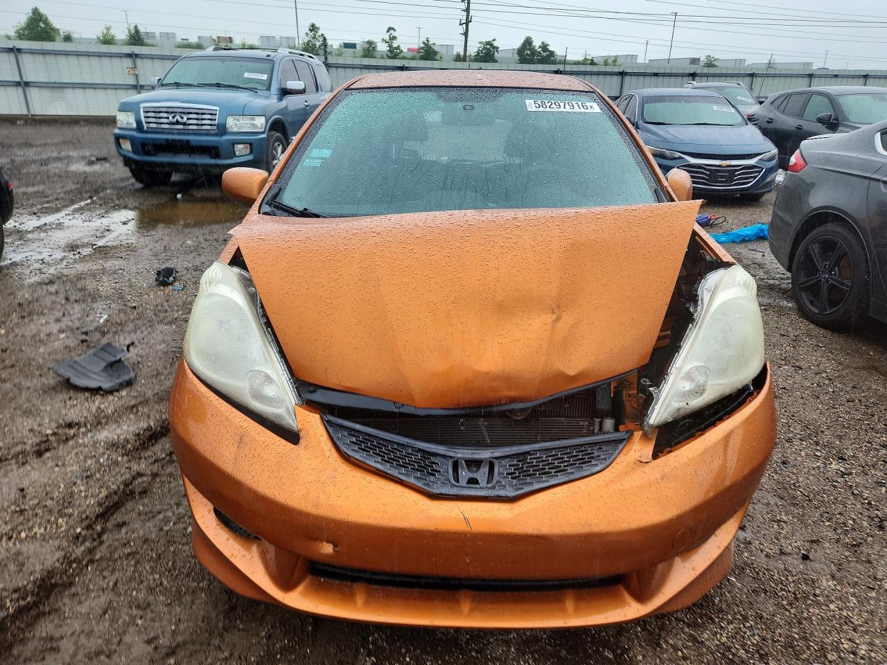 2010 Honda Fit Sport Orange vin: JHMGE8H49AS006308