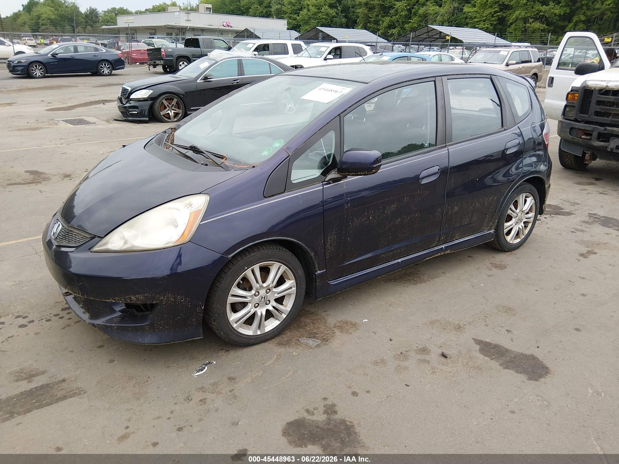 2010 Honda Fit Sport Dark Blue vin: JHMGE8H4XAC009180