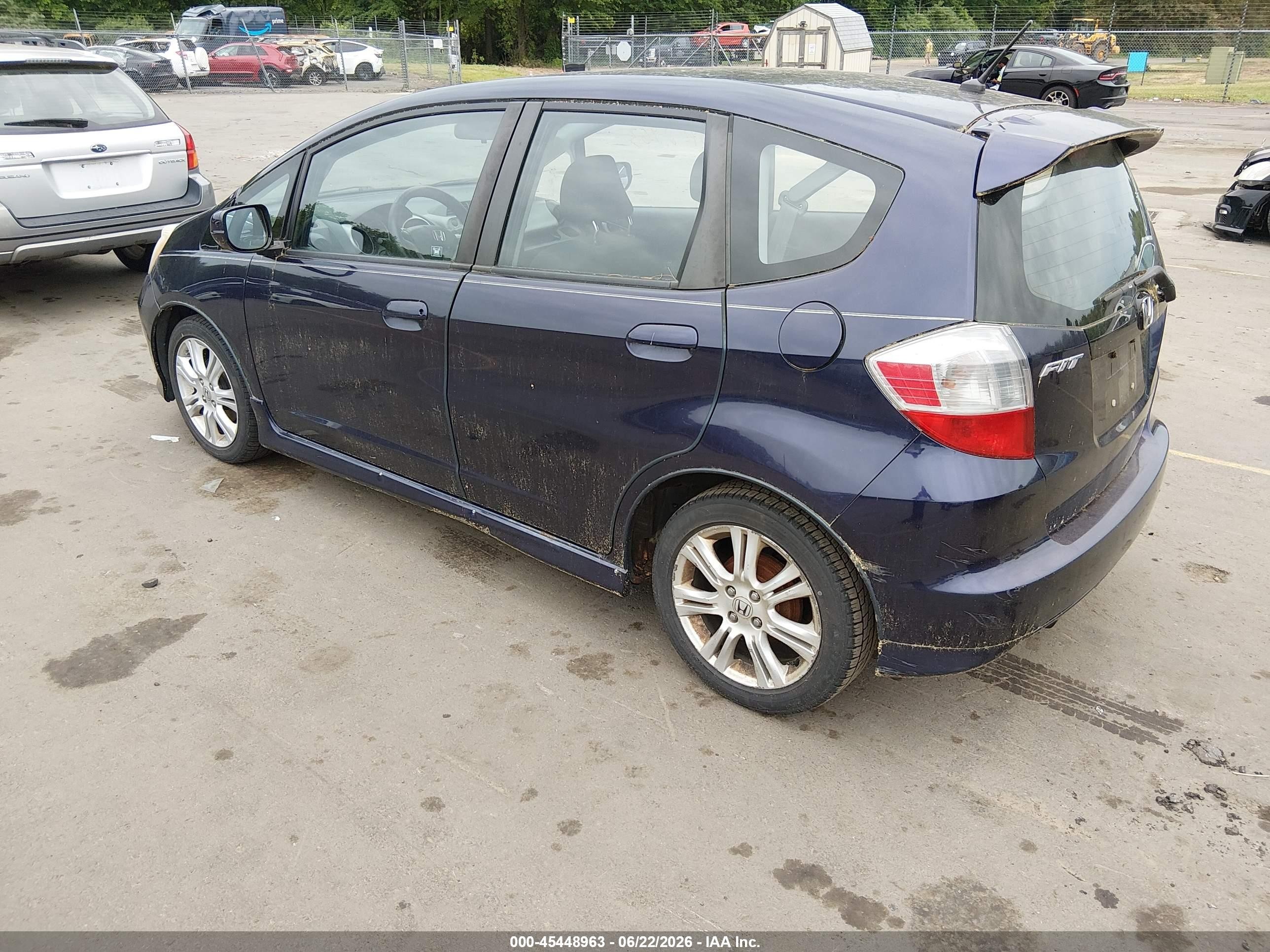 2010 Honda Fit Sport Dark Blue vin: JHMGE8H4XAC009180