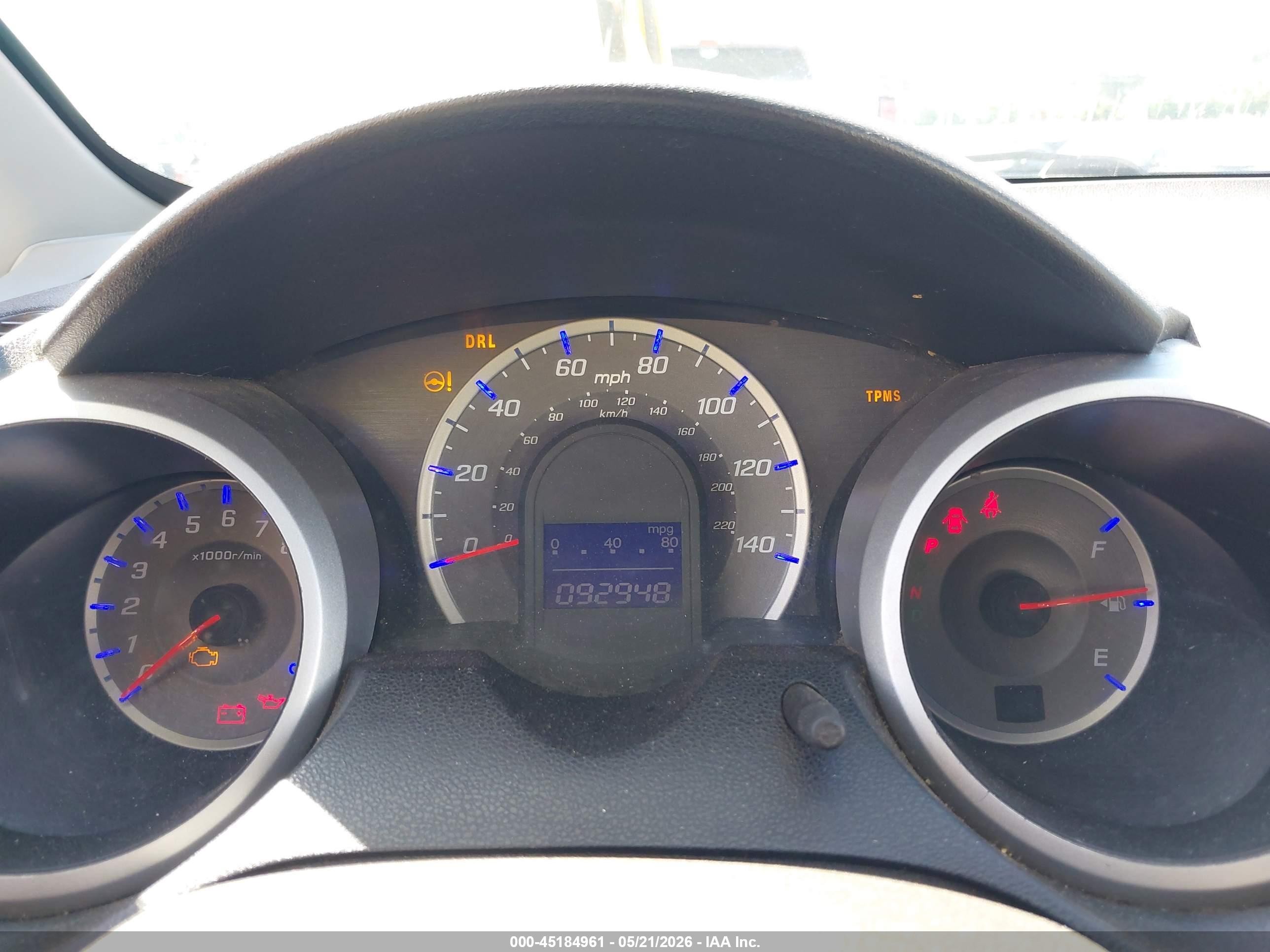 2010 Honda Fit Sport Red vin: JHMGE8H4XAC013584