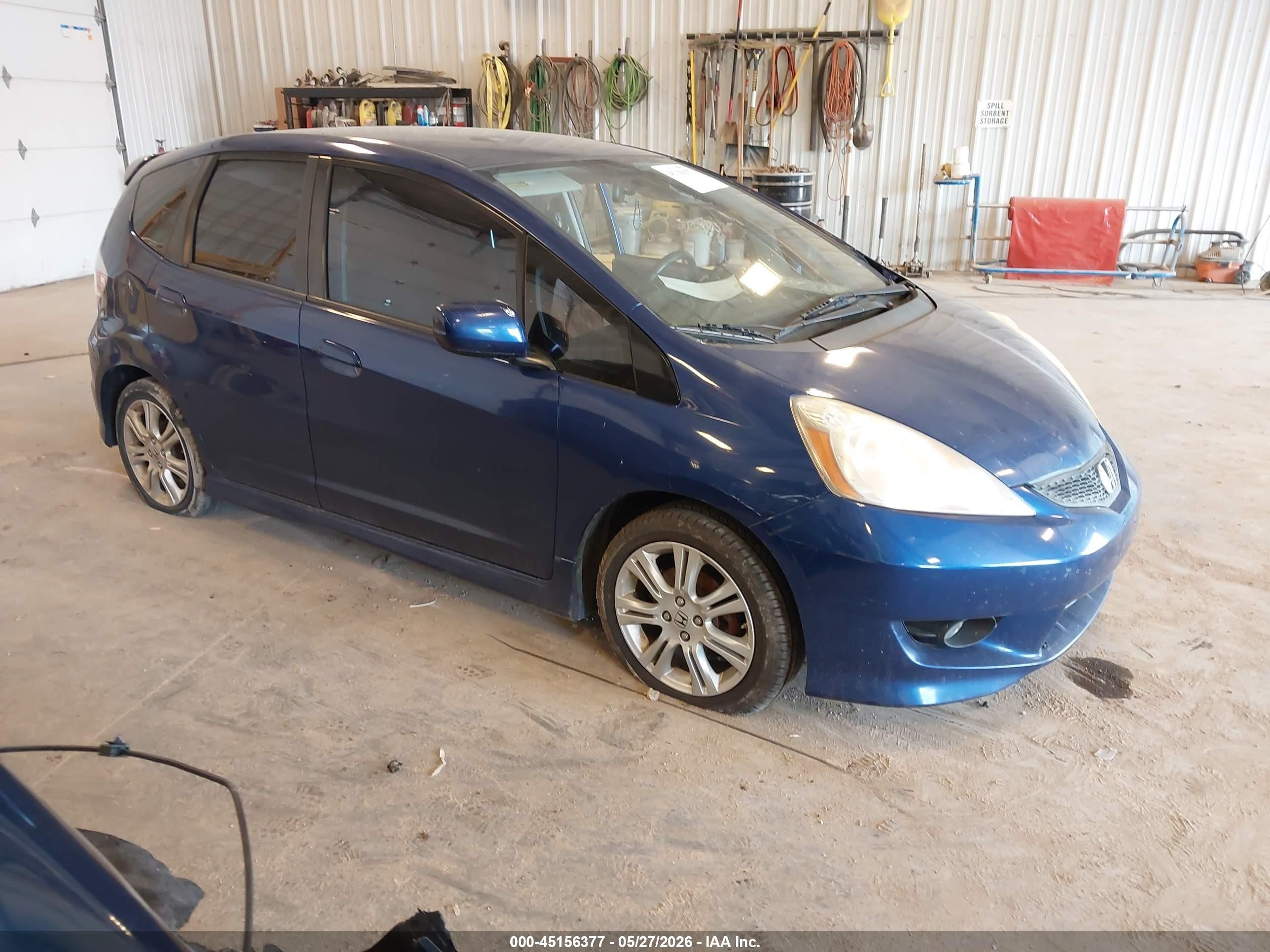 2010 Honda Fit Sport Blue vin: JHMGE8H4XAC024567