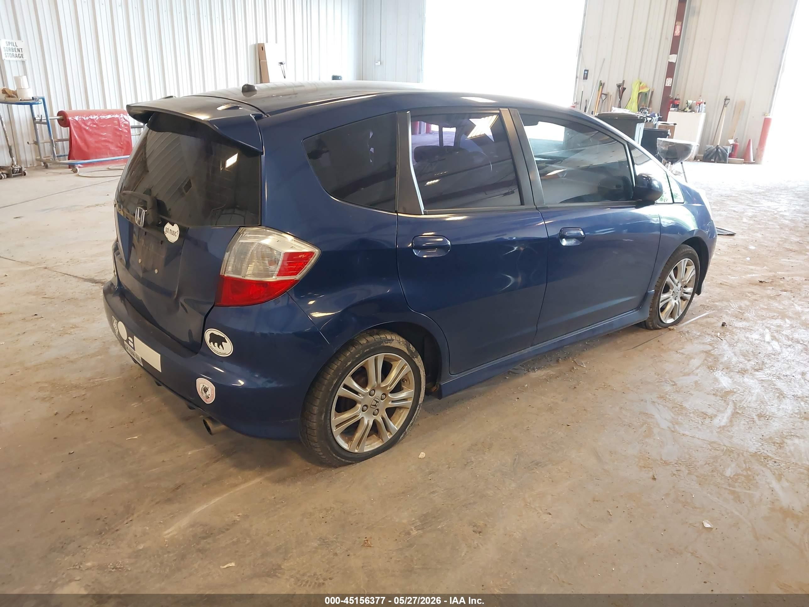 2010 Honda Fit Sport Blue vin: JHMGE8H4XAC024567
