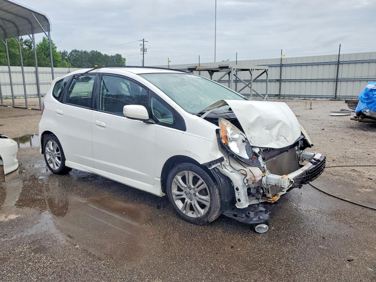 2010 Honda Fit Sport White vin: JHMGE8H4XAC024648