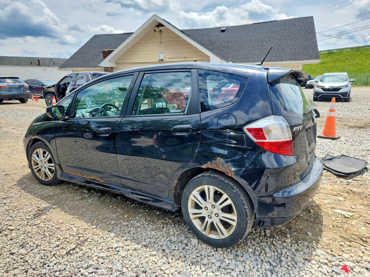 2010 Honda Fit Sport Black vin: JHMGE8H4XAC031454