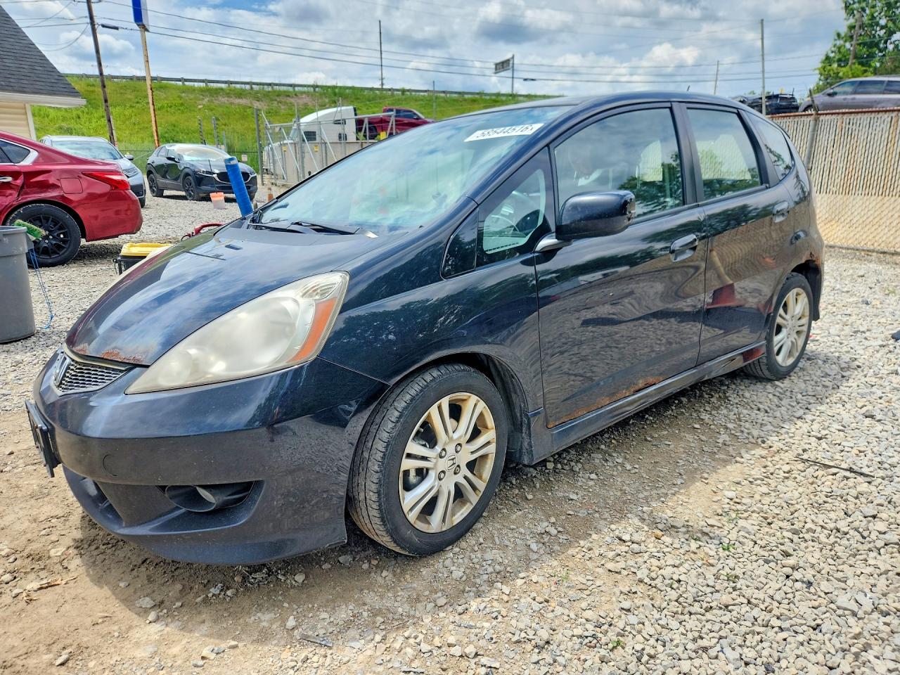 2010 Honda Fit Sport Black vin: JHMGE8H4XAC031454