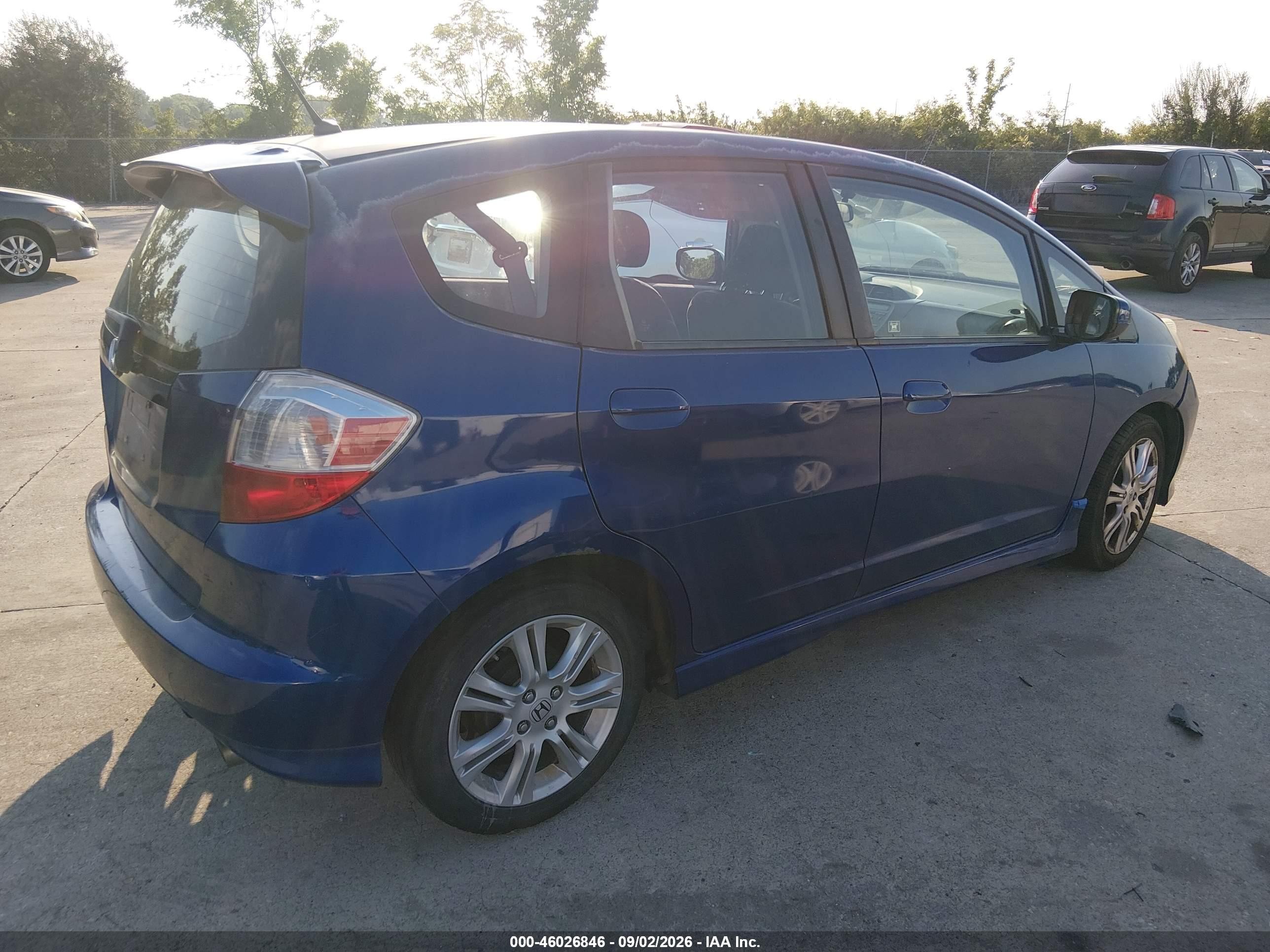 2010 Honda Fit Sport Синий vin: JHMGE8H4XAS006527