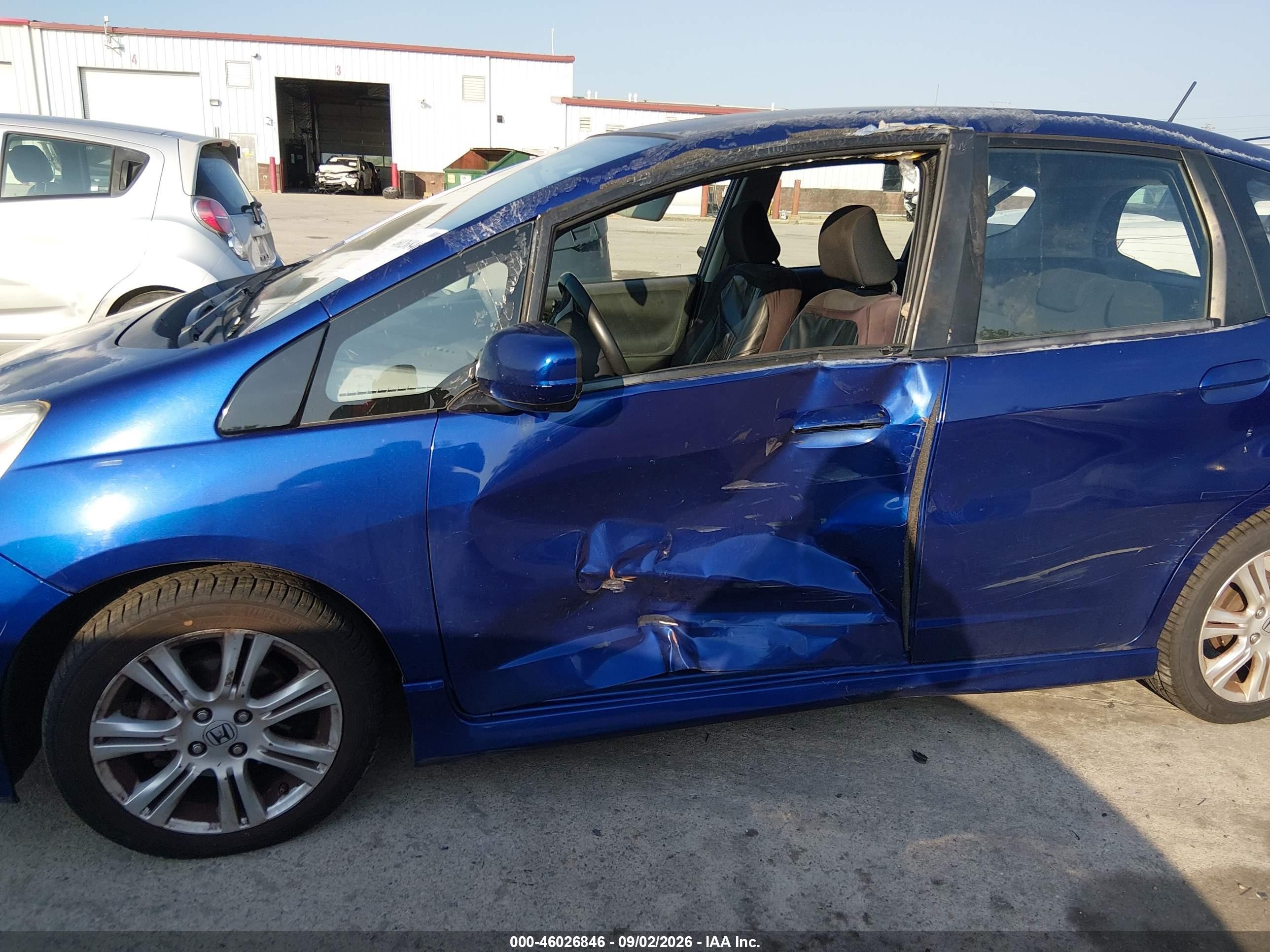 2010 Honda Fit Sport Синий vin: JHMGE8H4XAS006527