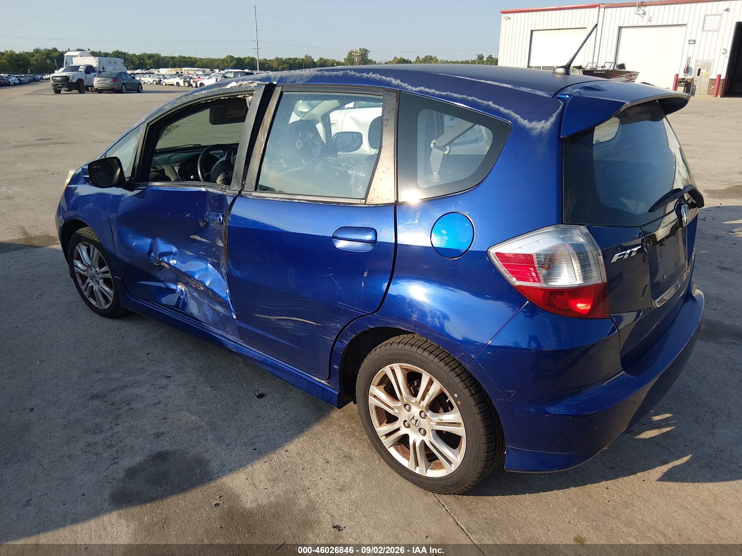 2010 Honda Fit Sport Синий vin: JHMGE8H4XAS006527