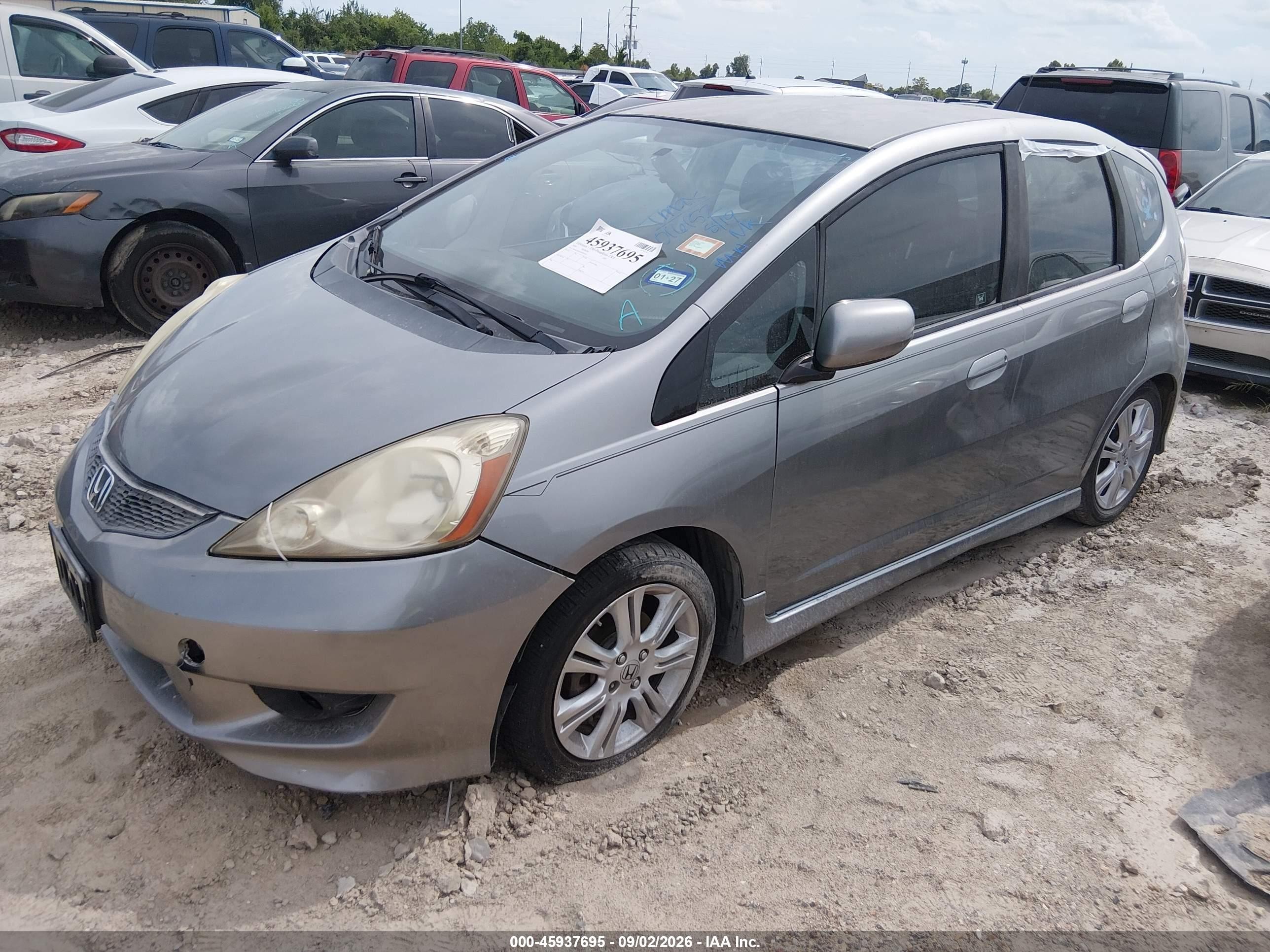 2010 Honda Fit Sport Gray vin: JHMGE8H4XAS016152