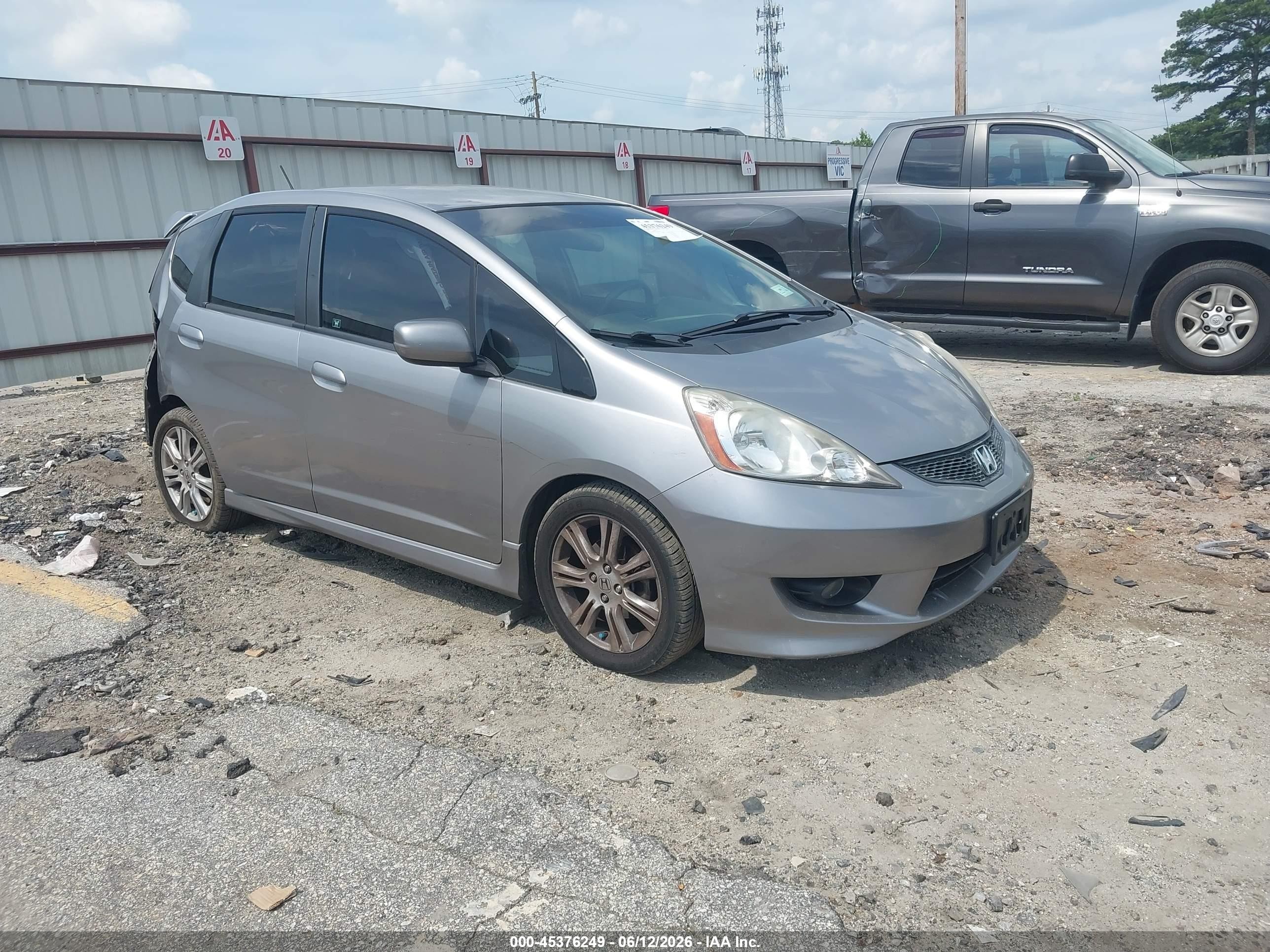 2010 Honda Fit Sport Gray vin: JHMGE8H4XAS021299