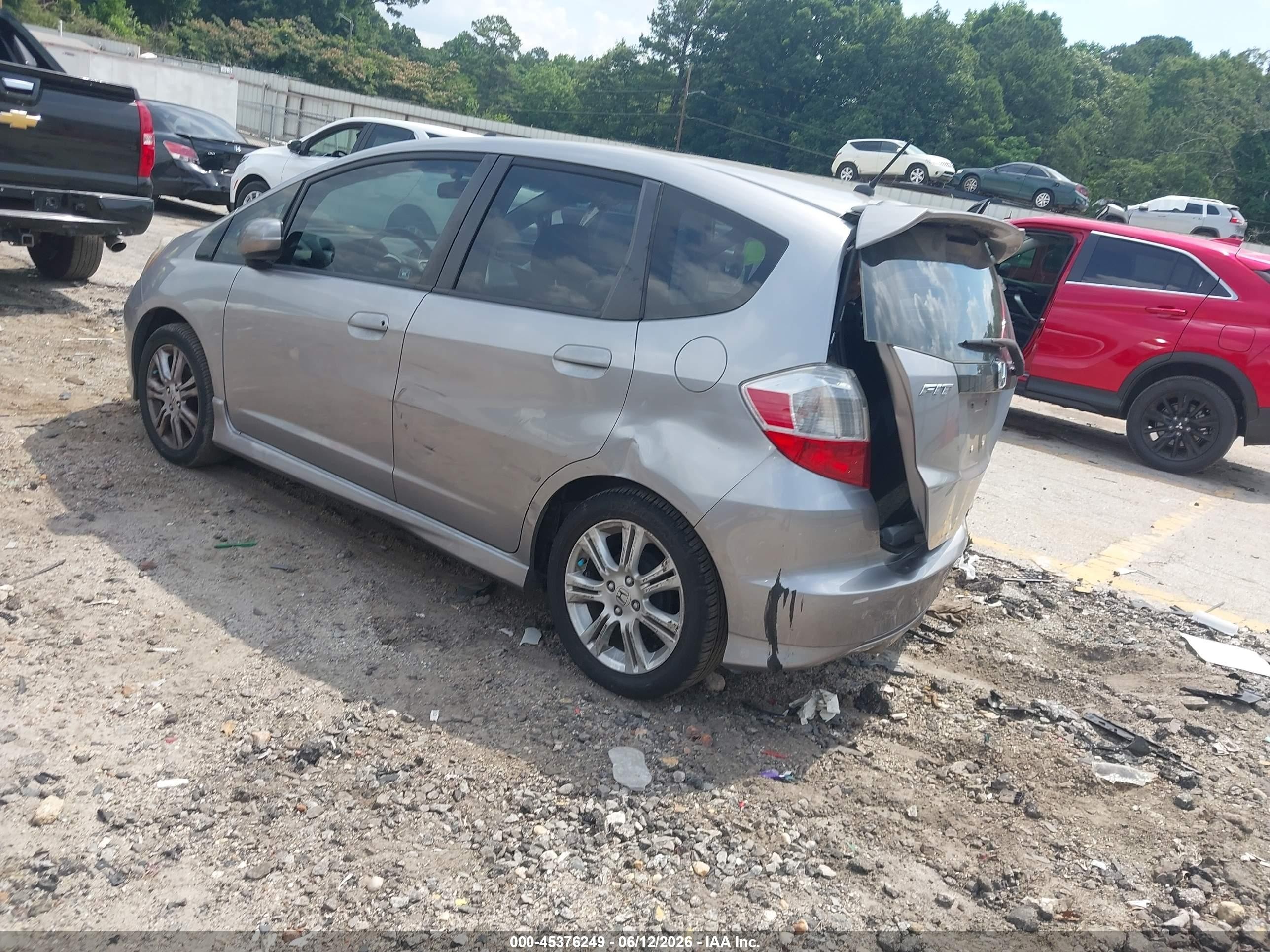 2010 Honda Fit Sport Gray vin: JHMGE8H4XAS021299