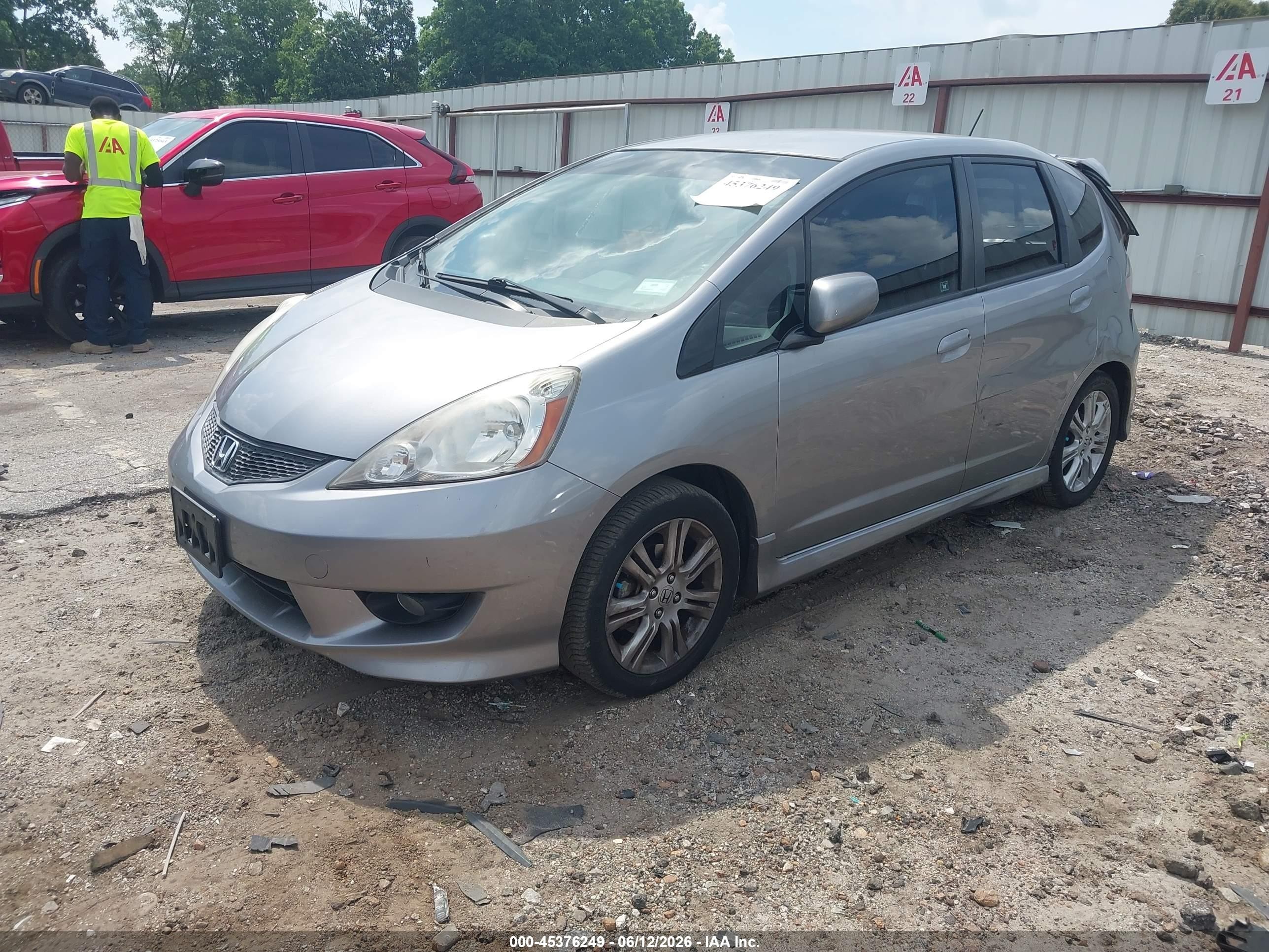 2010 Honda Fit Sport Gray vin: JHMGE8H4XAS021299