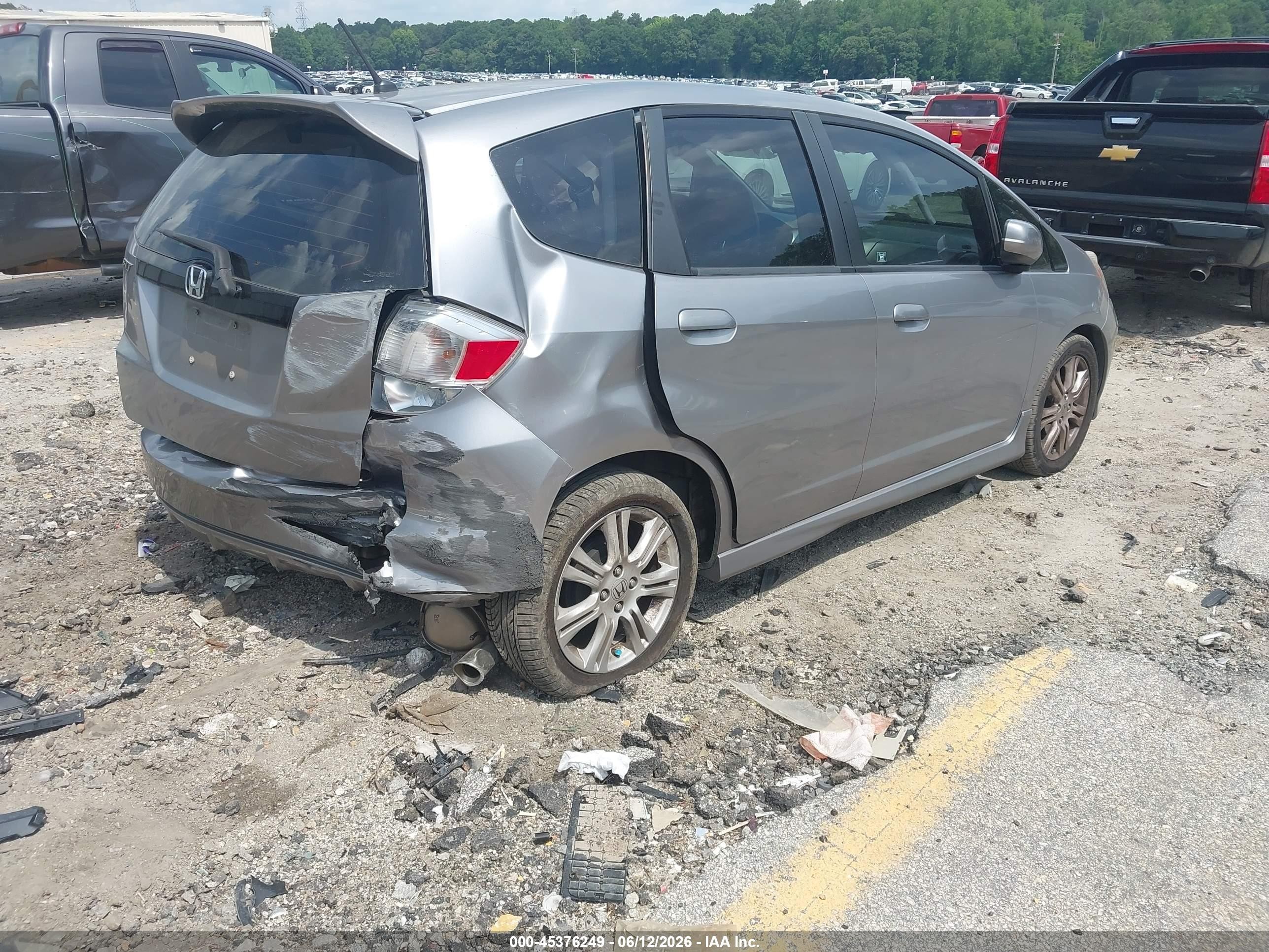 2010 Honda Fit Sport Gray vin: JHMGE8H4XAS021299