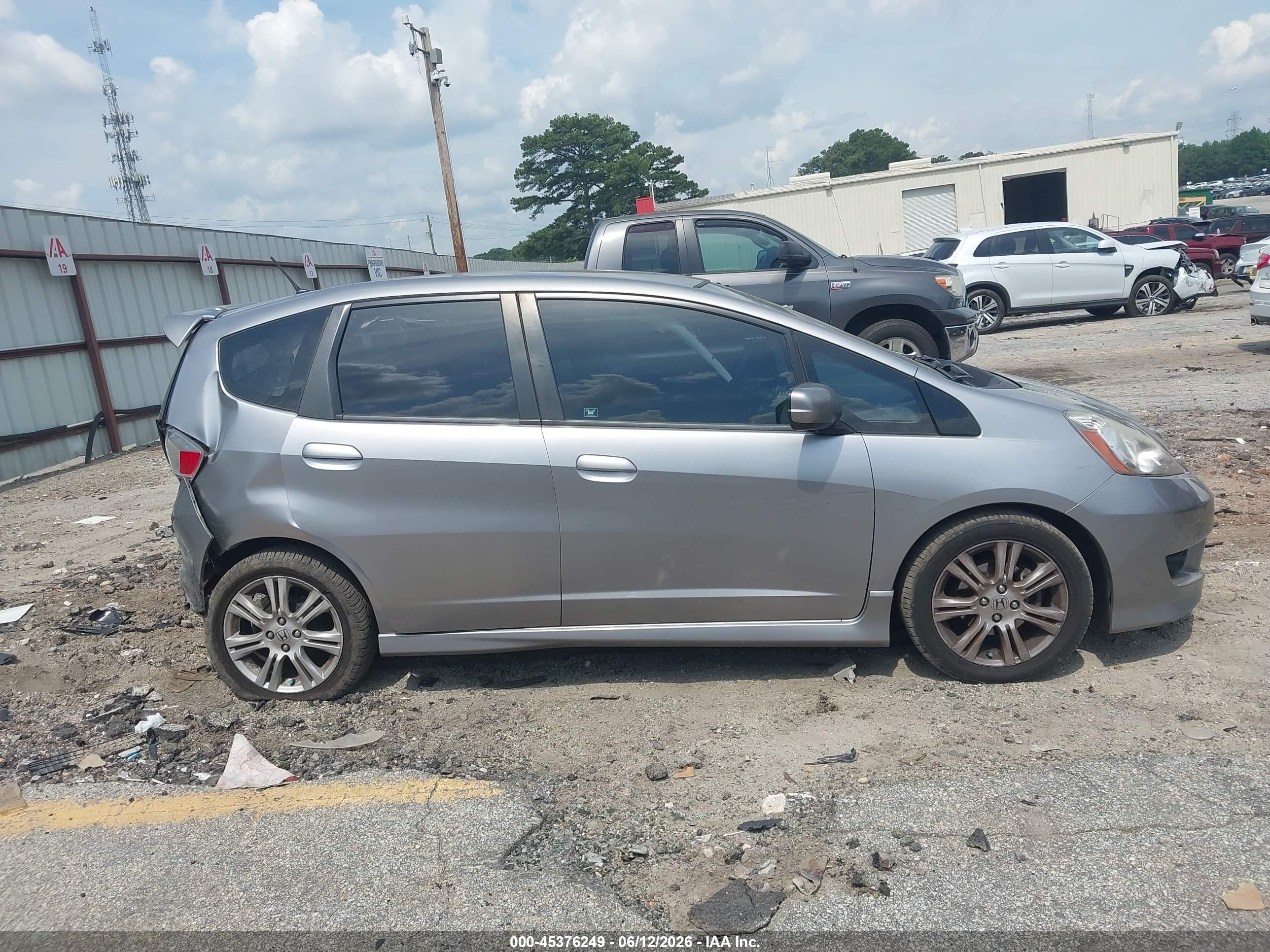 2010 Honda Fit Sport Gray vin: JHMGE8H4XAS021299
