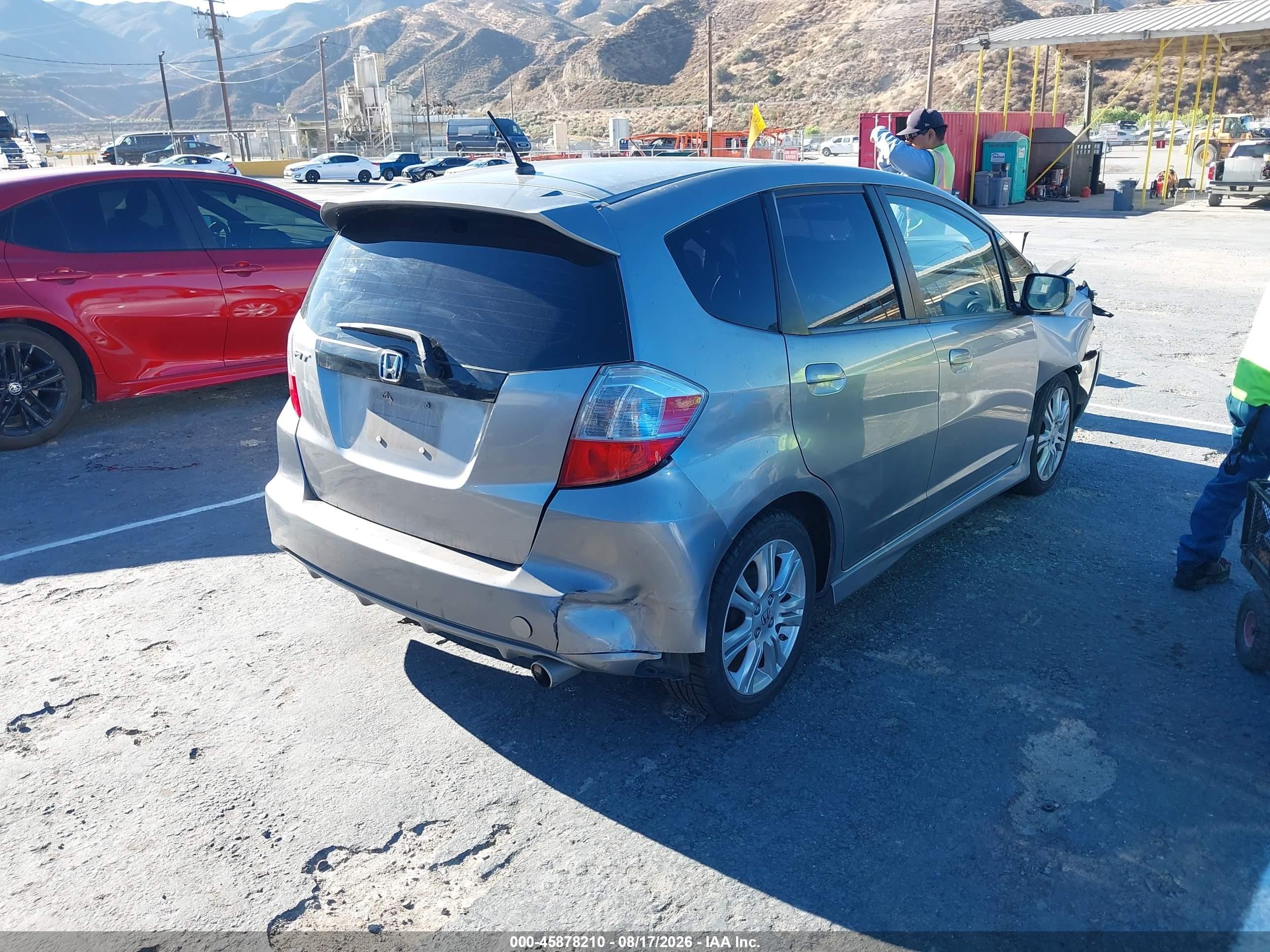 2010 Honda Fit Sport Gray vin: JHMGE8H4XAS028429