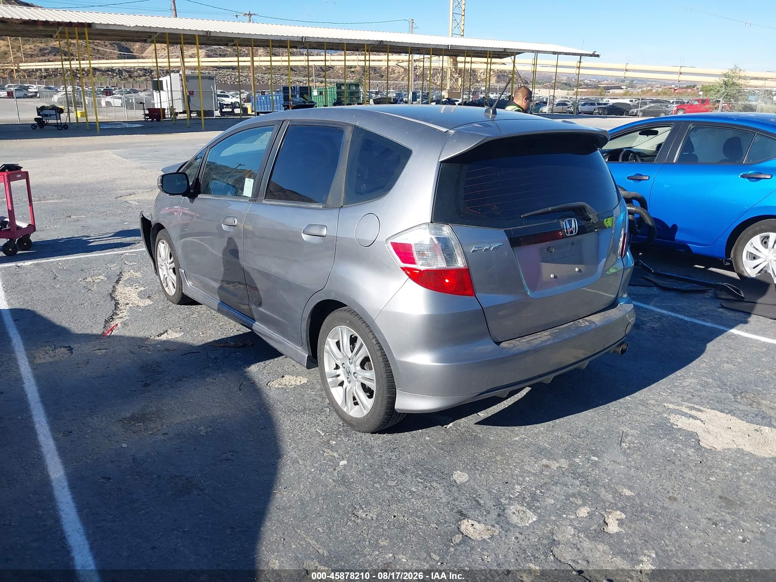 2010 Honda Fit Sport Gray vin: JHMGE8H4XAS028429