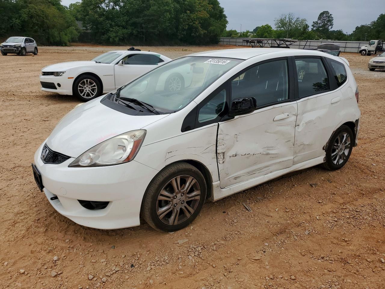 2011 Honda Fit Sport White vin: JHMGE8H50BS000486