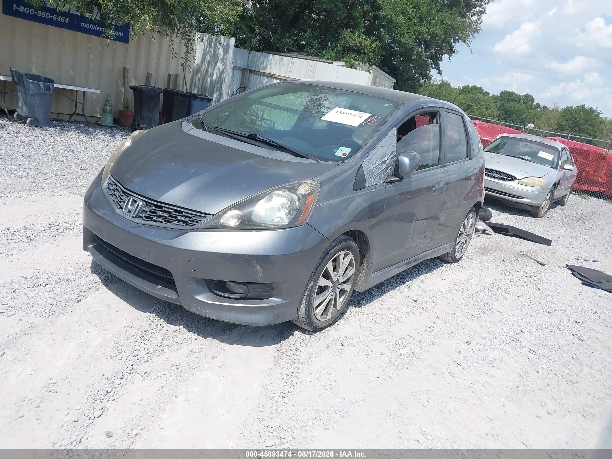 2012 Honda Fit Sport Gray vin: JHMGE8H50CC016408