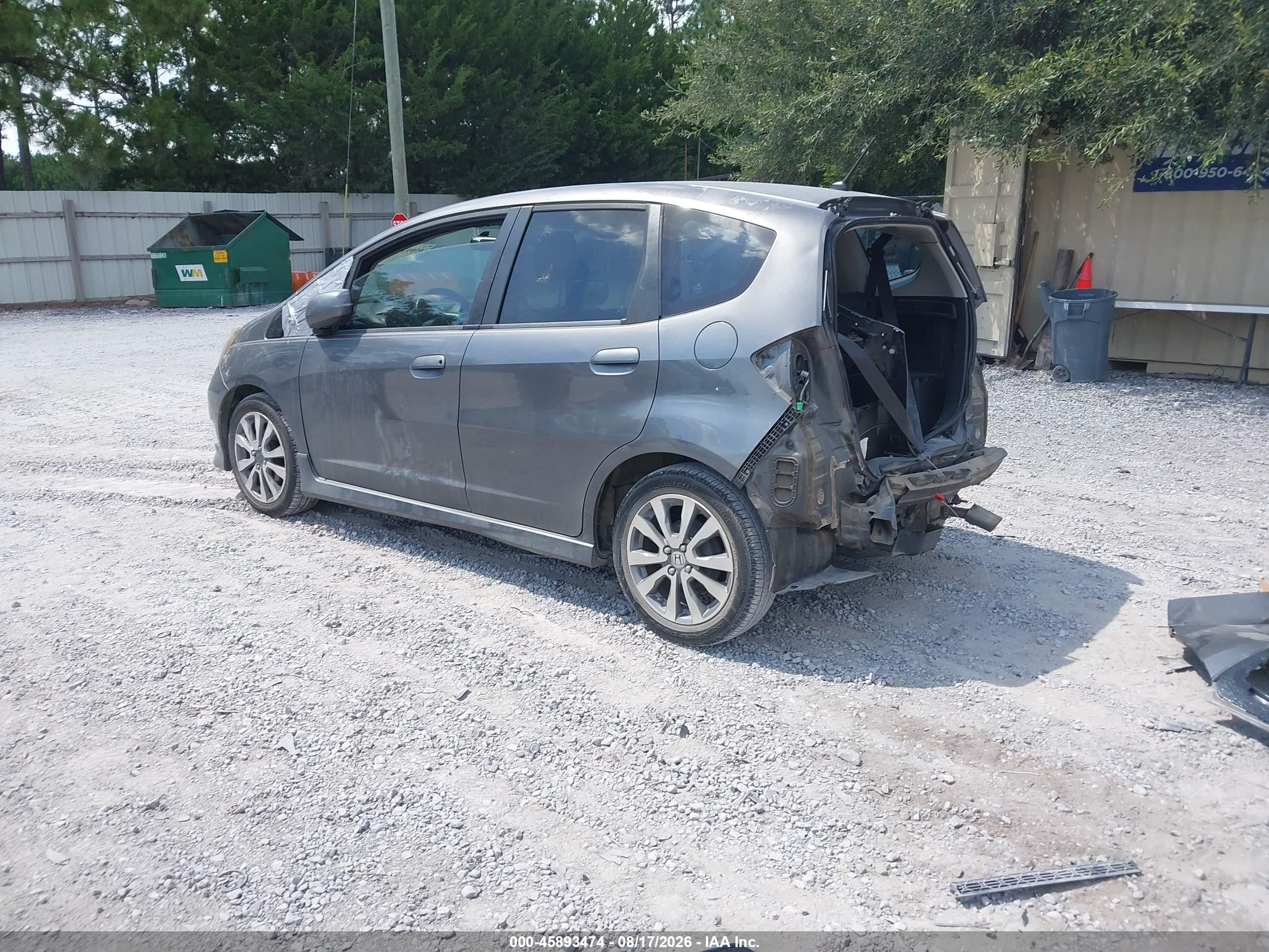 2012 Honda Fit Sport Gray vin: JHMGE8H50CC016408