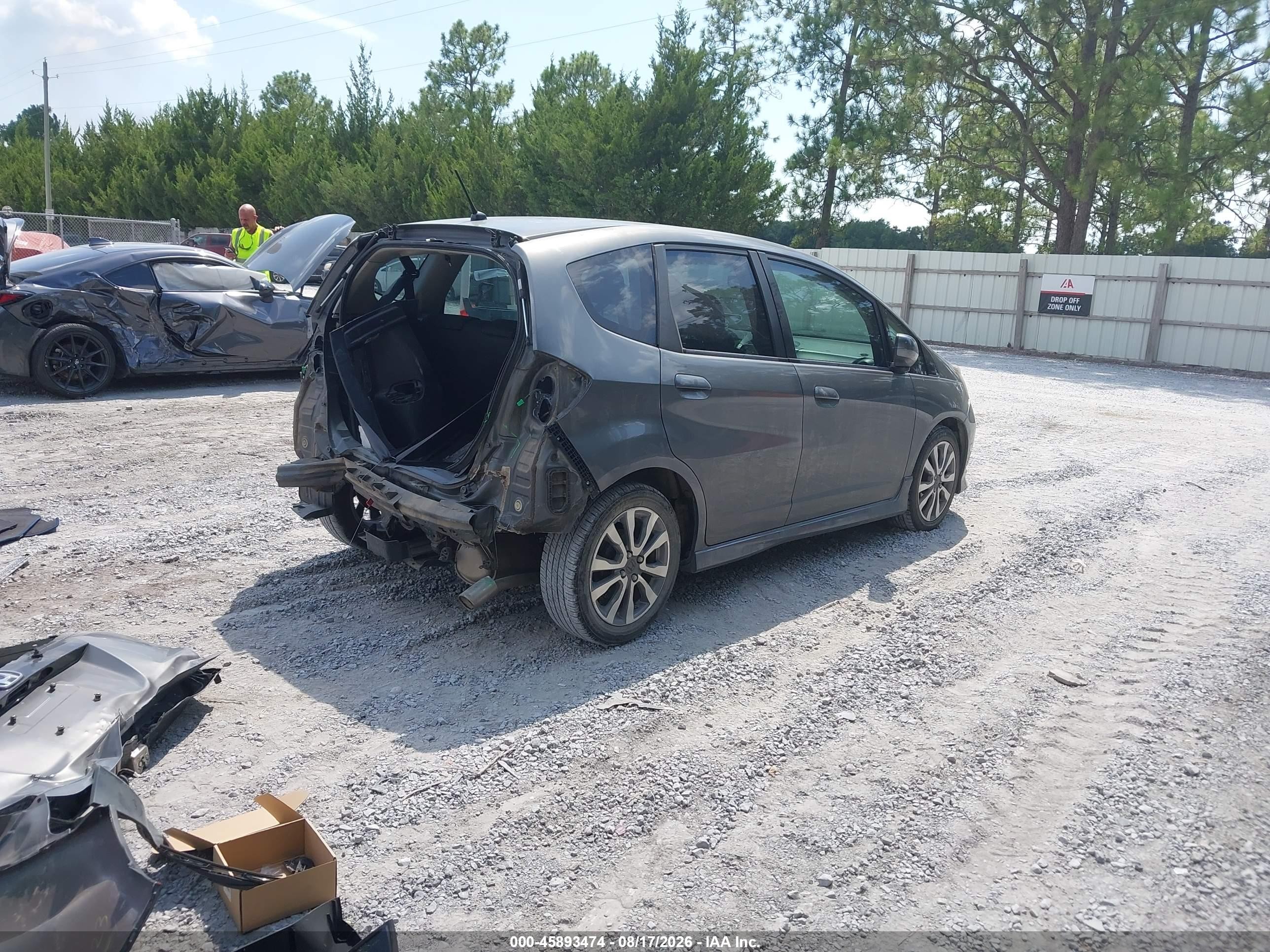 2012 Honda Fit Sport Gray vin: JHMGE8H50CC016408