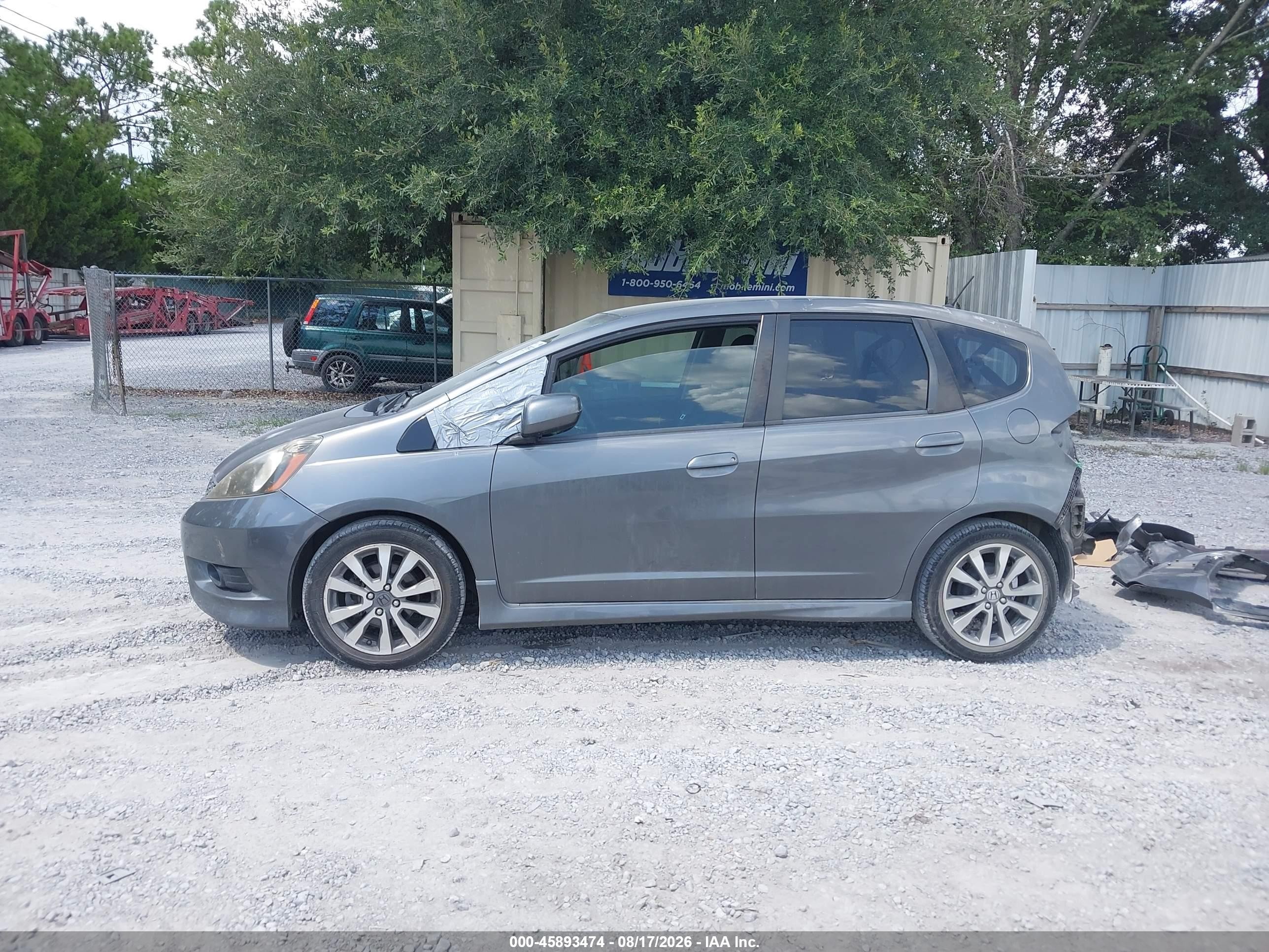 2012 Honda Fit Sport Gray vin: JHMGE8H50CC016408