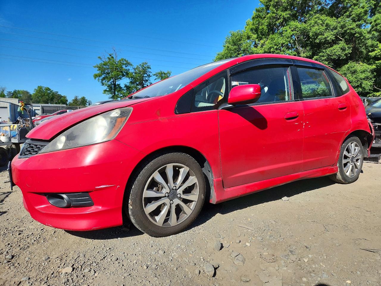 2012 Honda Fit Sport Red vin: JHMGE8H50CC019163