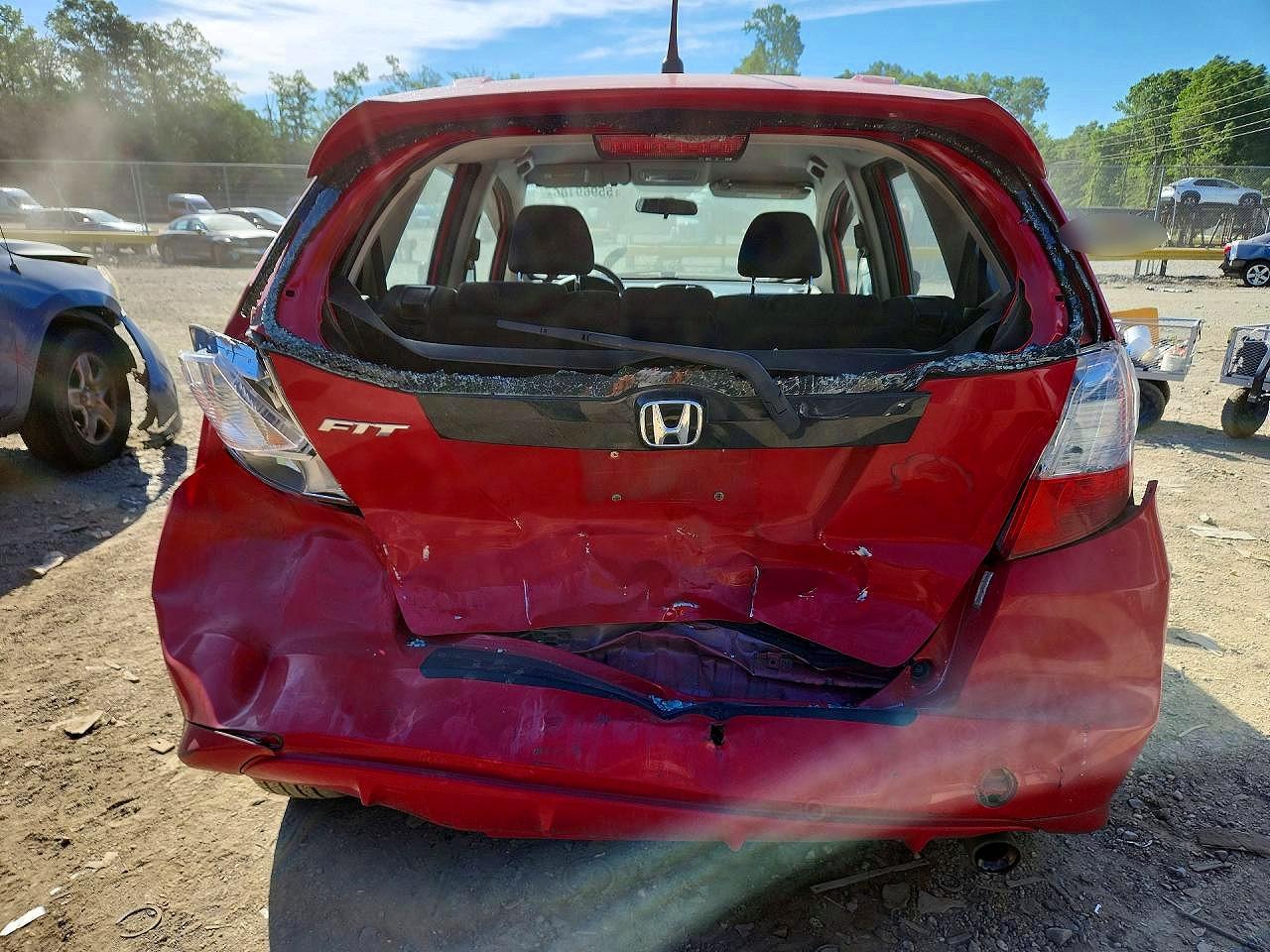 2012 Honda Fit Sport Red vin: JHMGE8H50CC019163