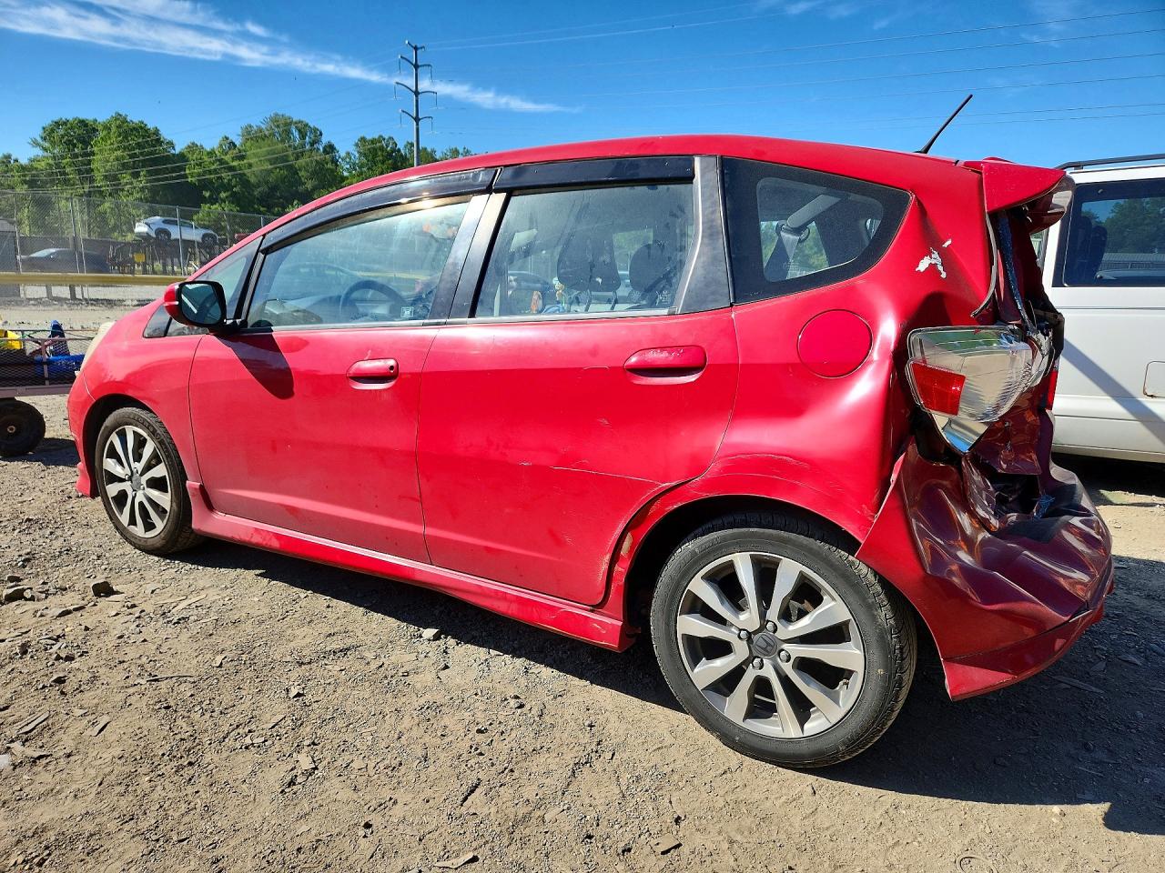 2012 Honda Fit Sport Red vin: JHMGE8H50CC019163