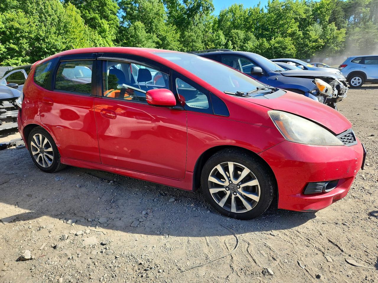 2012 Honda Fit Sport Red vin: JHMGE8H50CC019163