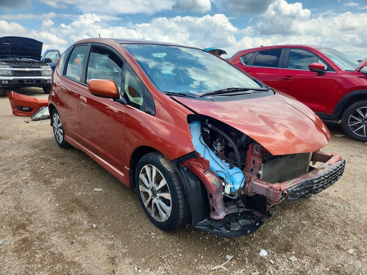2012 Honda Fit Sport Orange vin: JHMGE8H50CC027988