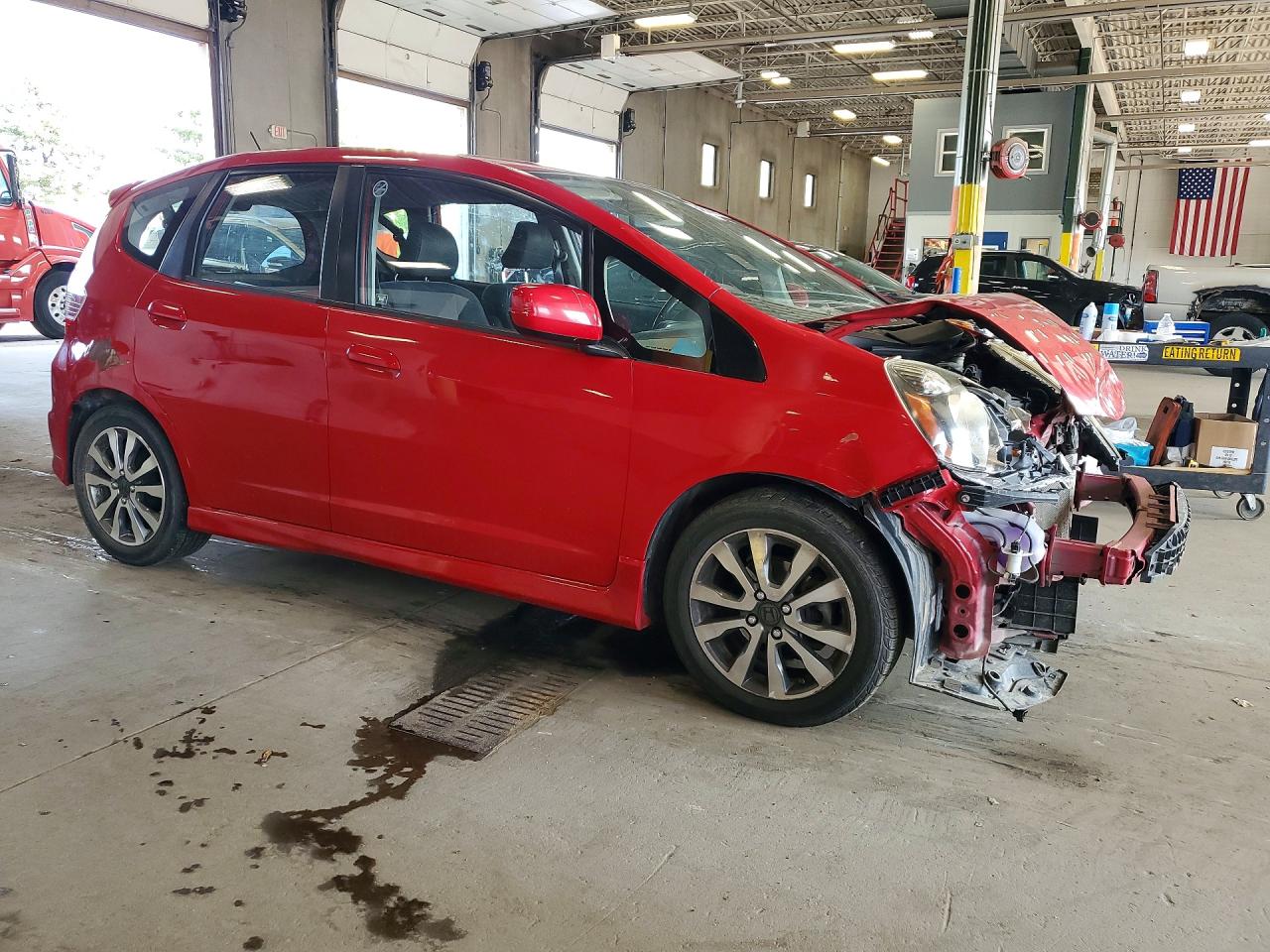 2012 Honda Fit Sport Red vin: JHMGE8H50CC032530