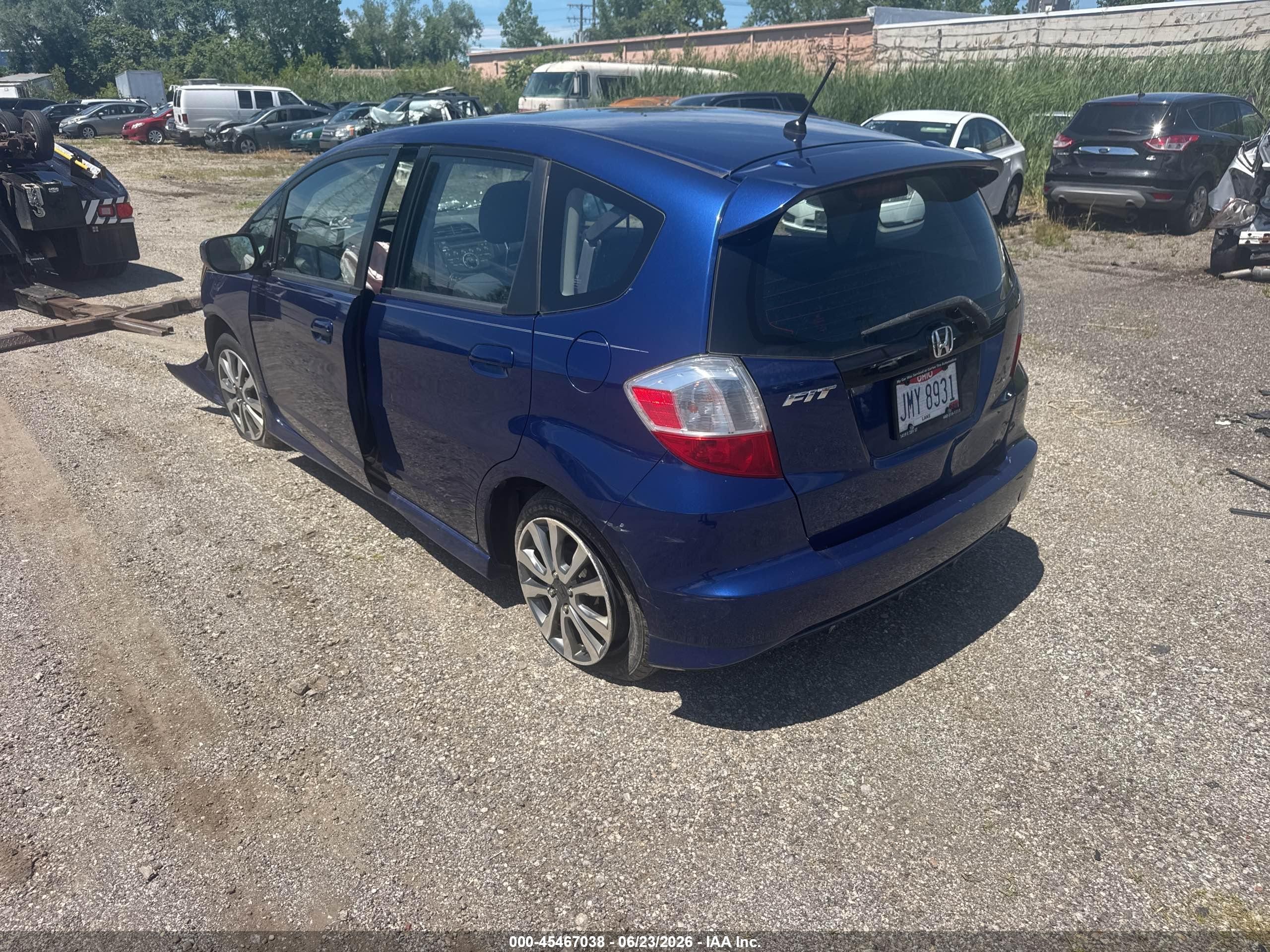 2013 Honda Fit Sport Blue vin: JHMGE8H50DC016989