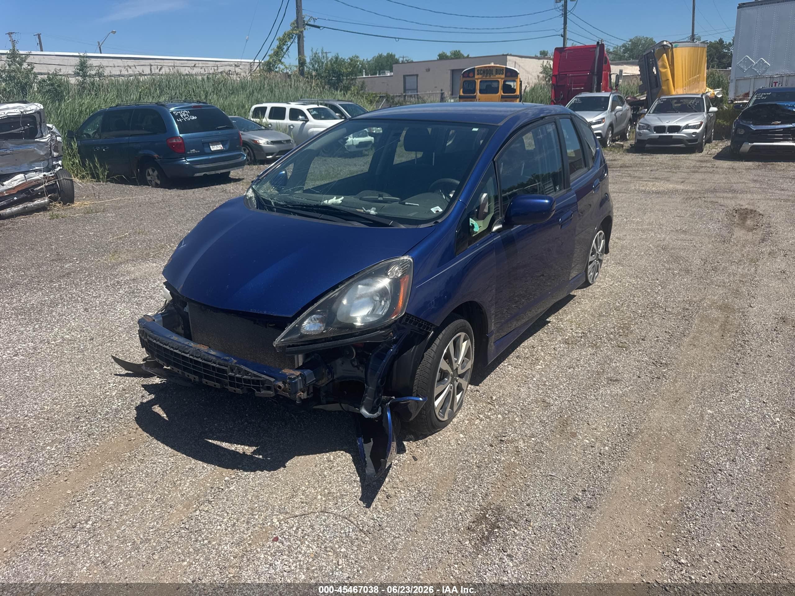 2013 Honda Fit Sport Blue vin: JHMGE8H50DC016989